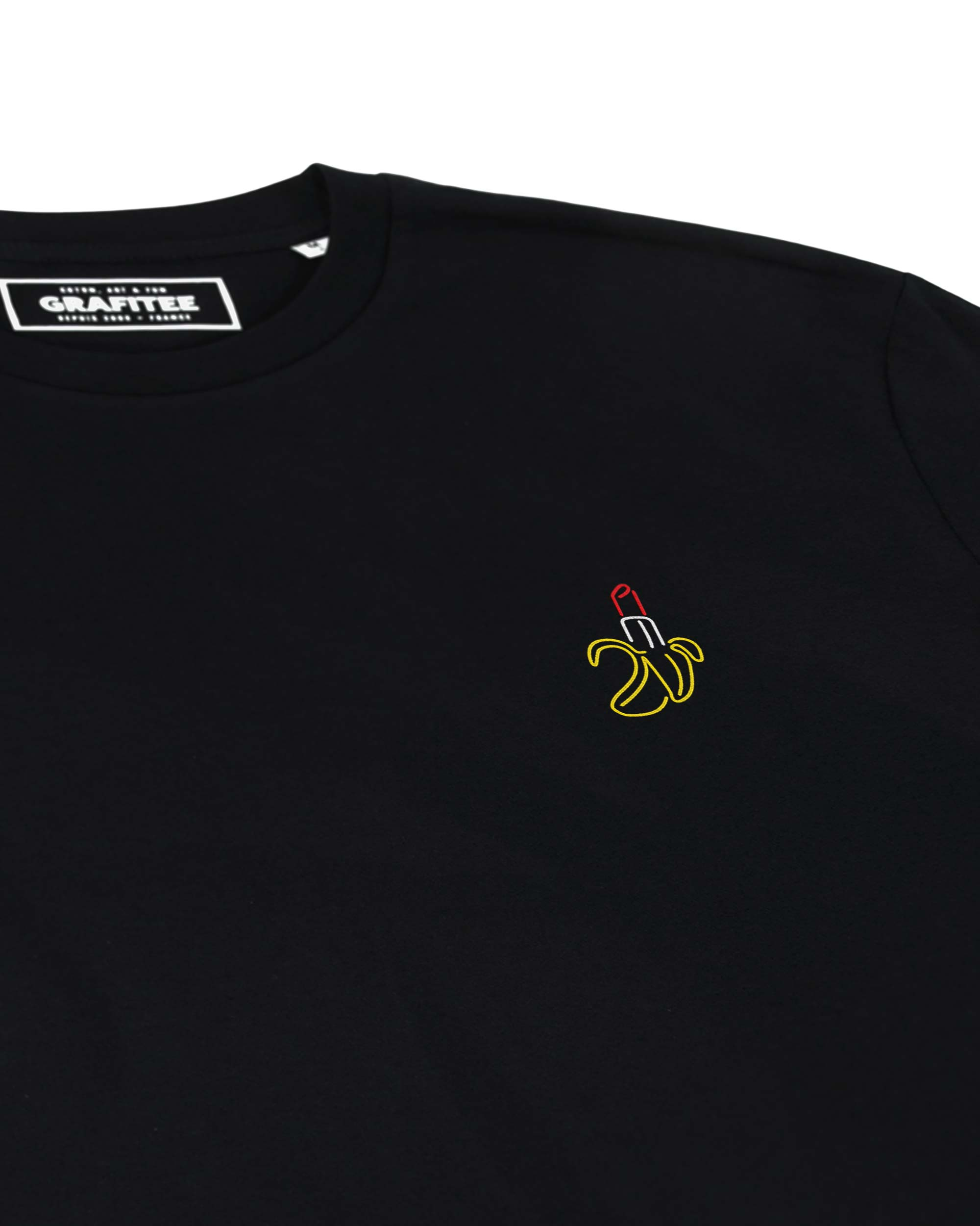 Tshirt Banana Lipstick de couleur Noir