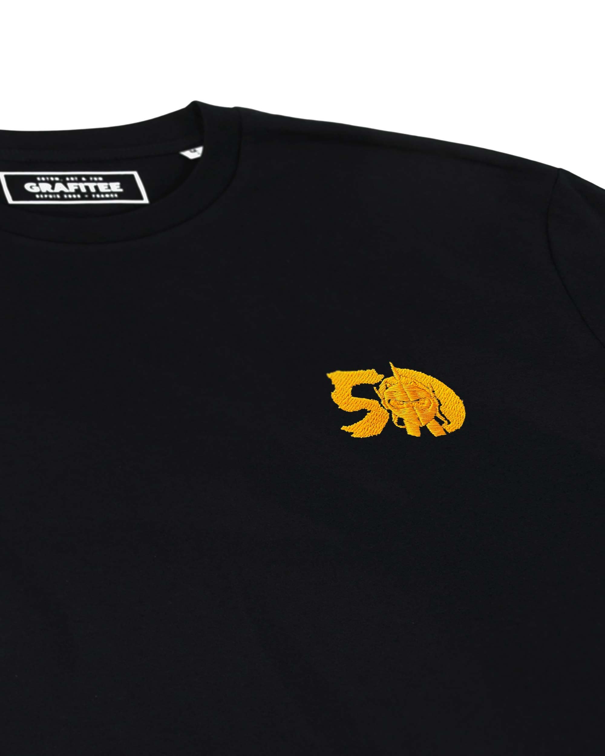 Tshirt Badge 50 ans Goldorak de couleur Noir