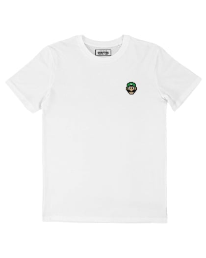 Tee-shirt Pixel Luigi Bros Face Grafitee