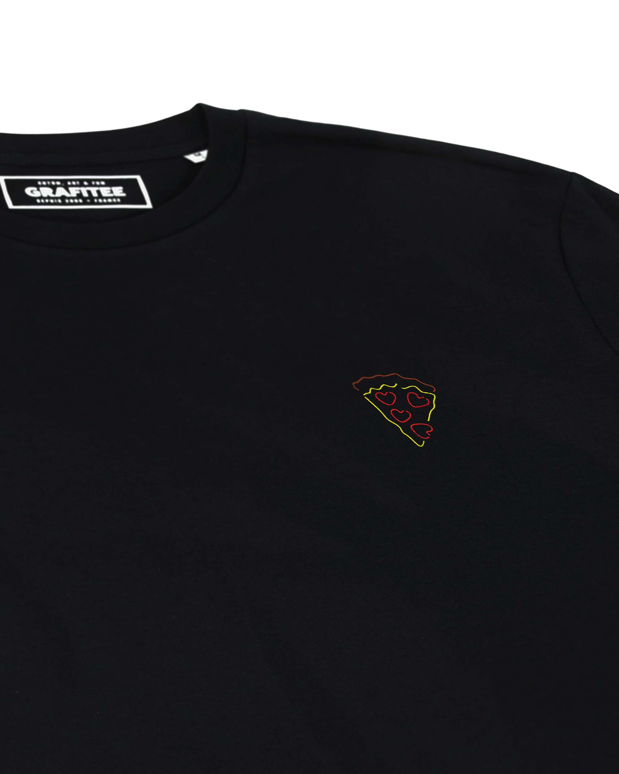 Teeshirt Pizza Lover de couleur Blanc