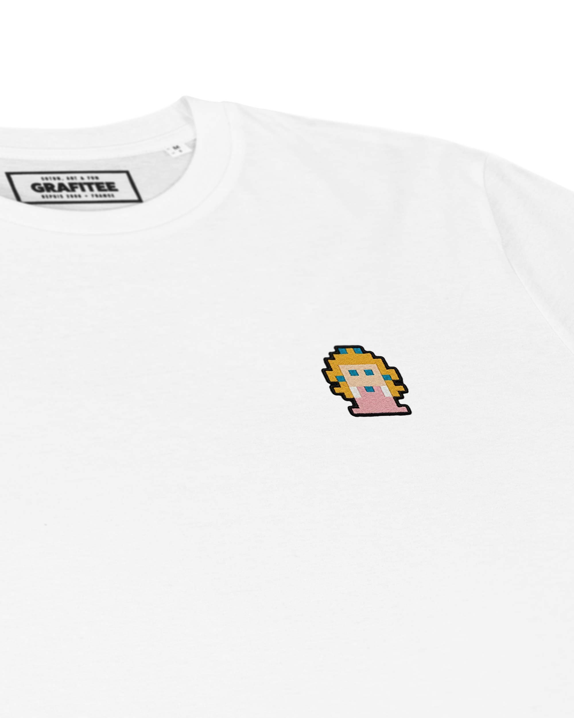 Tee-shirt Princesse Peach de couleur Blanc