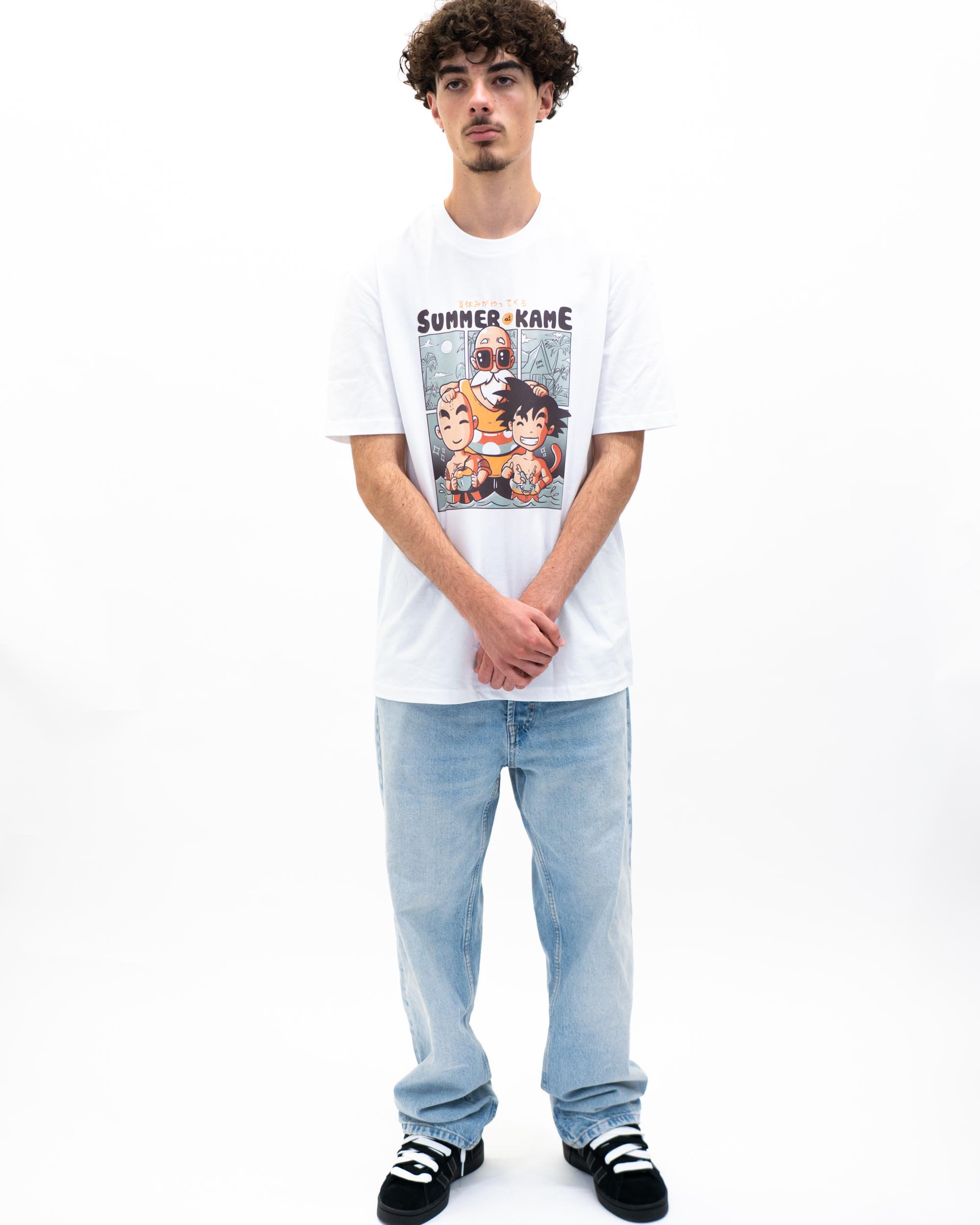 Tshirt Summer at Kame de couleur Blanc