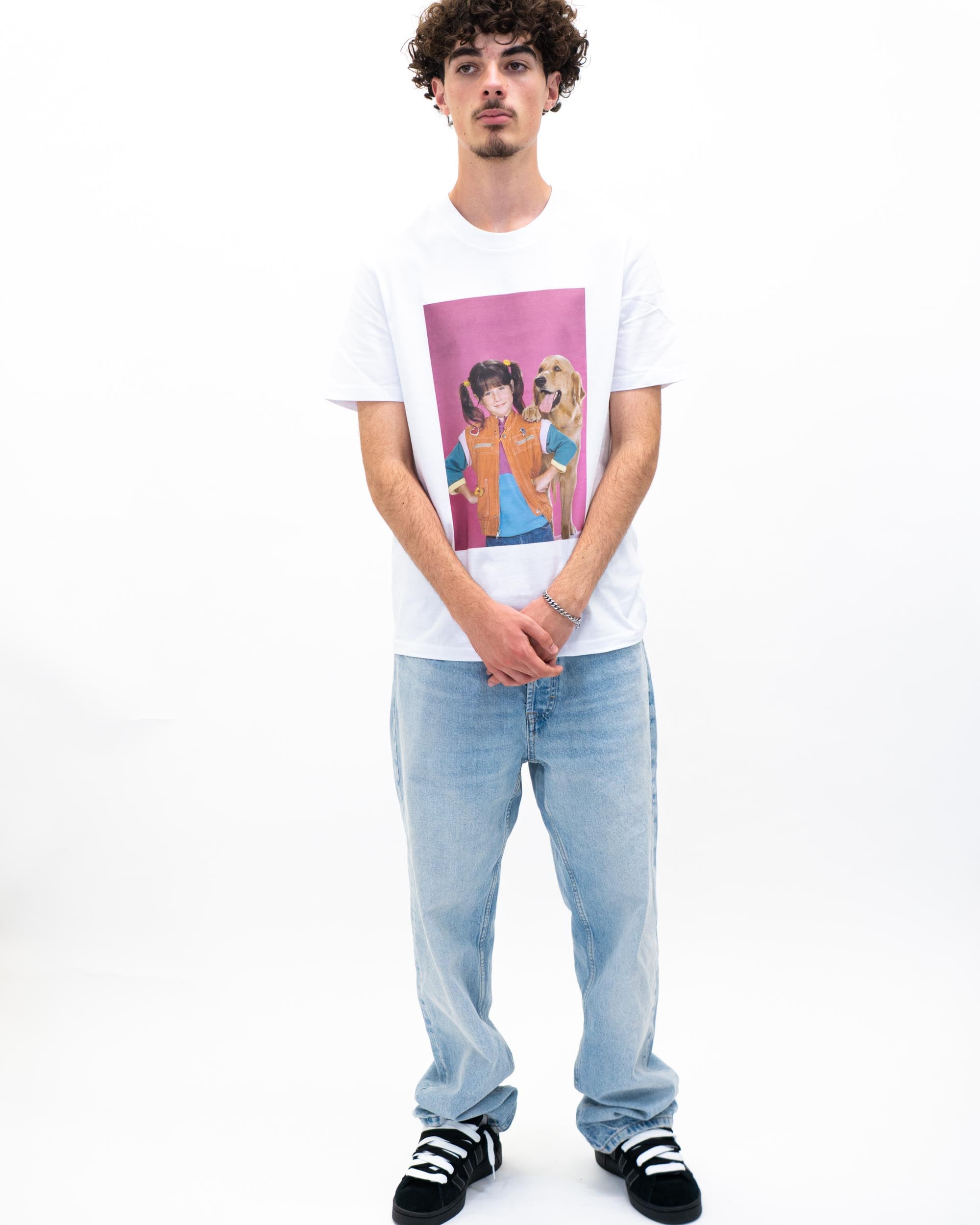 T-shirt Punky Brewster de couleur Blanc