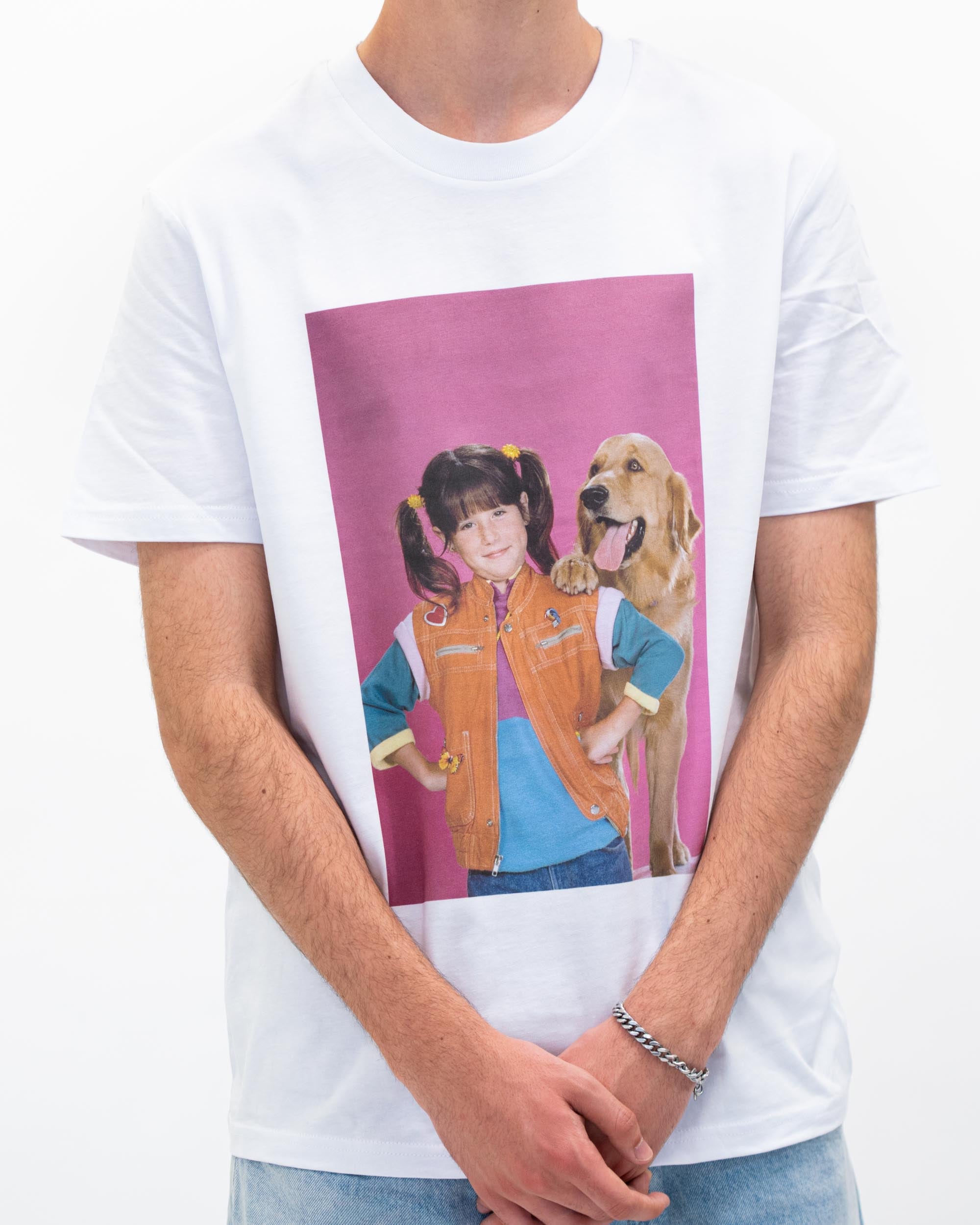 T-shirt Punky Brewster de couleur Blanc