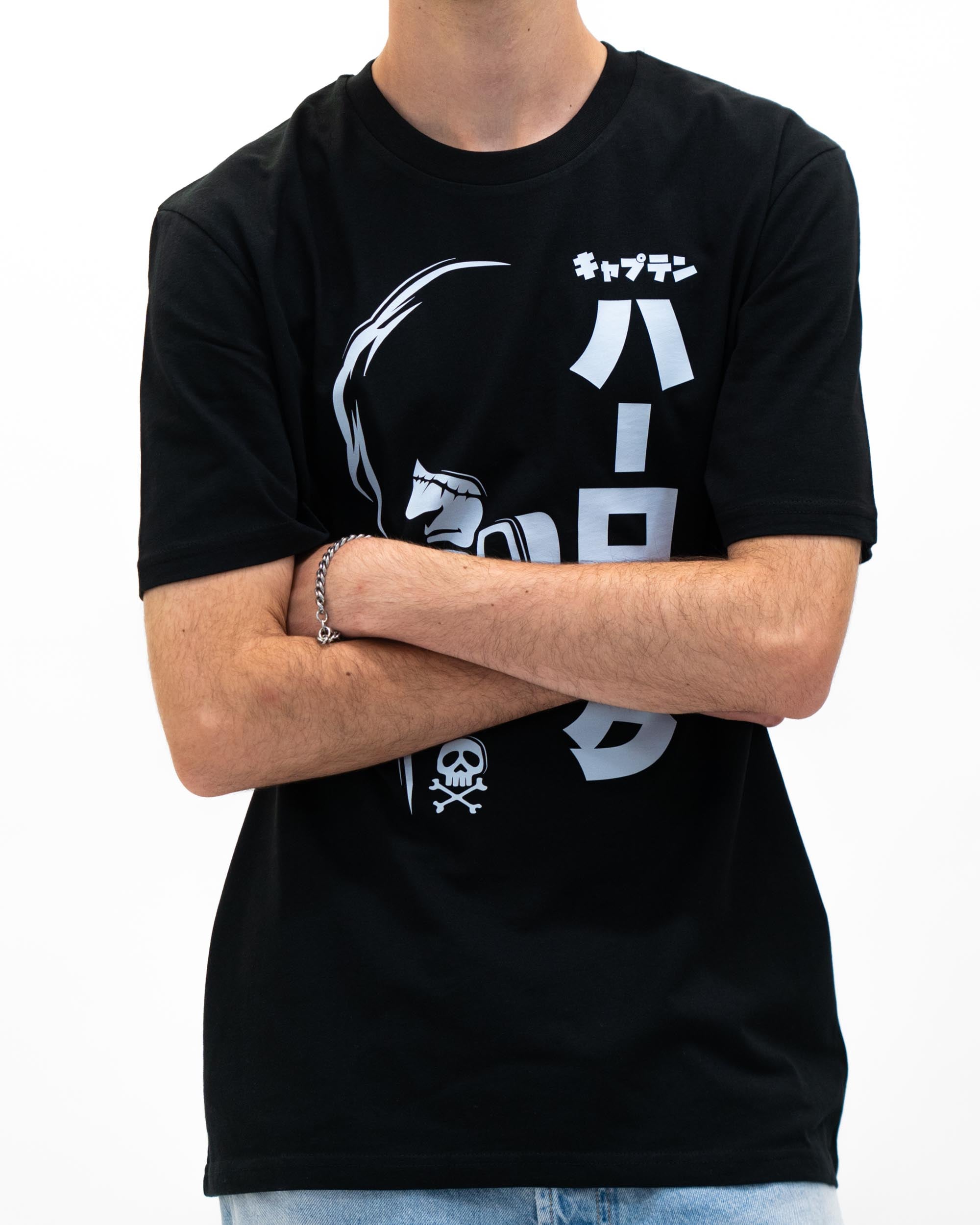 T-shirt Harlock de couleur Noir par yexart