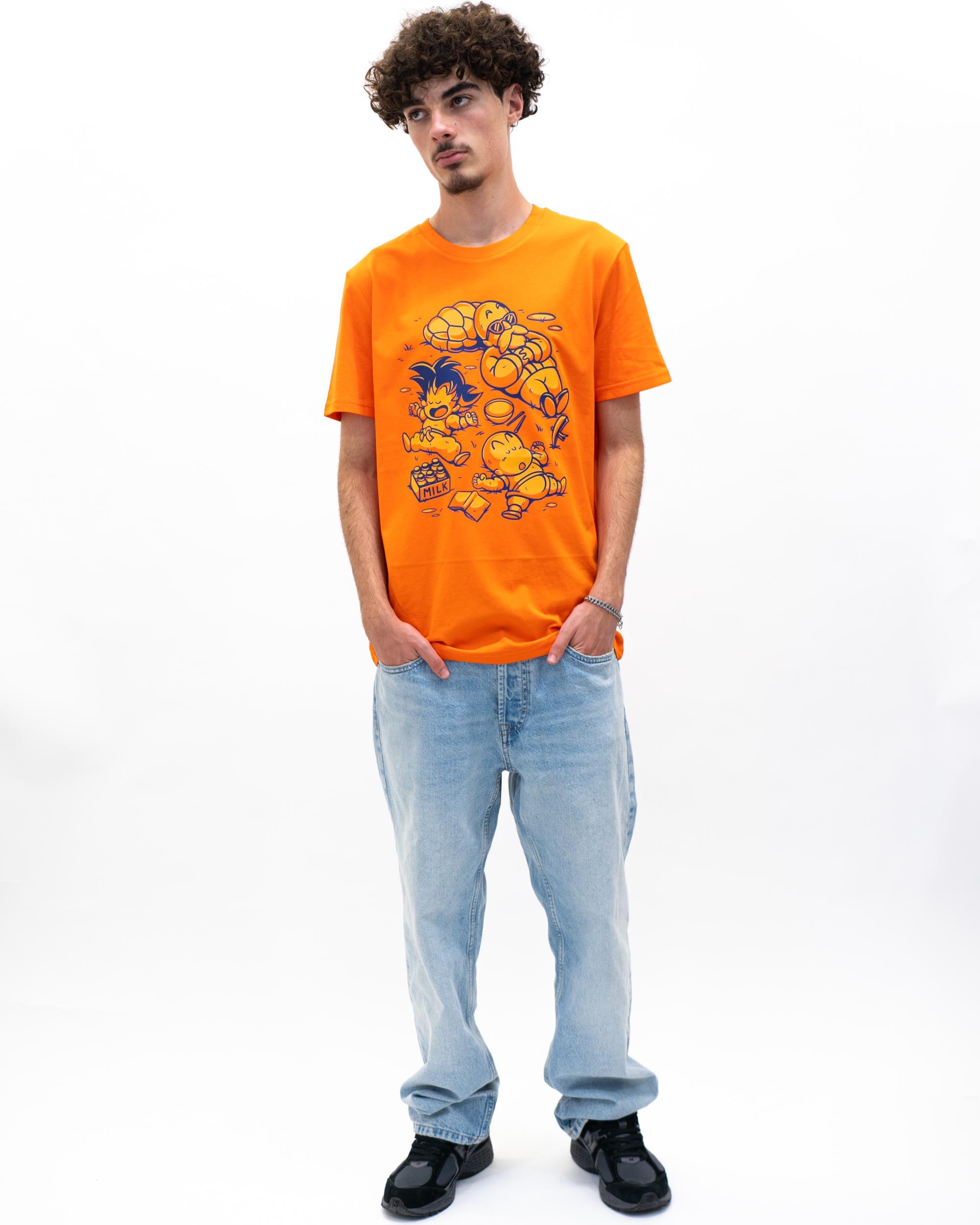 T-shirt Training of Kamé Sennin de couleur Orange par Studio Fitas