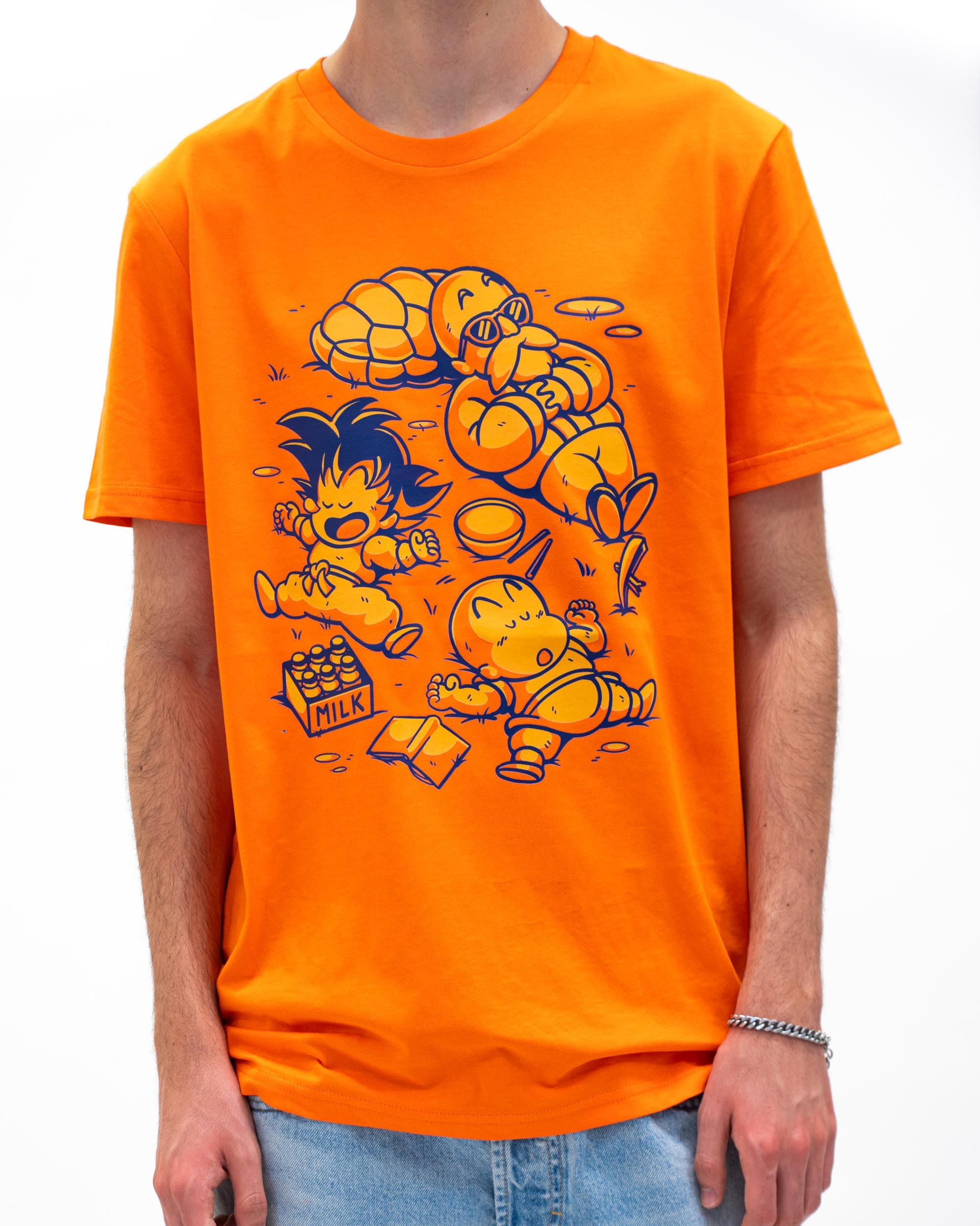 T-shirt Training of Kamé Sennin de couleur Orange par Studio Fitas