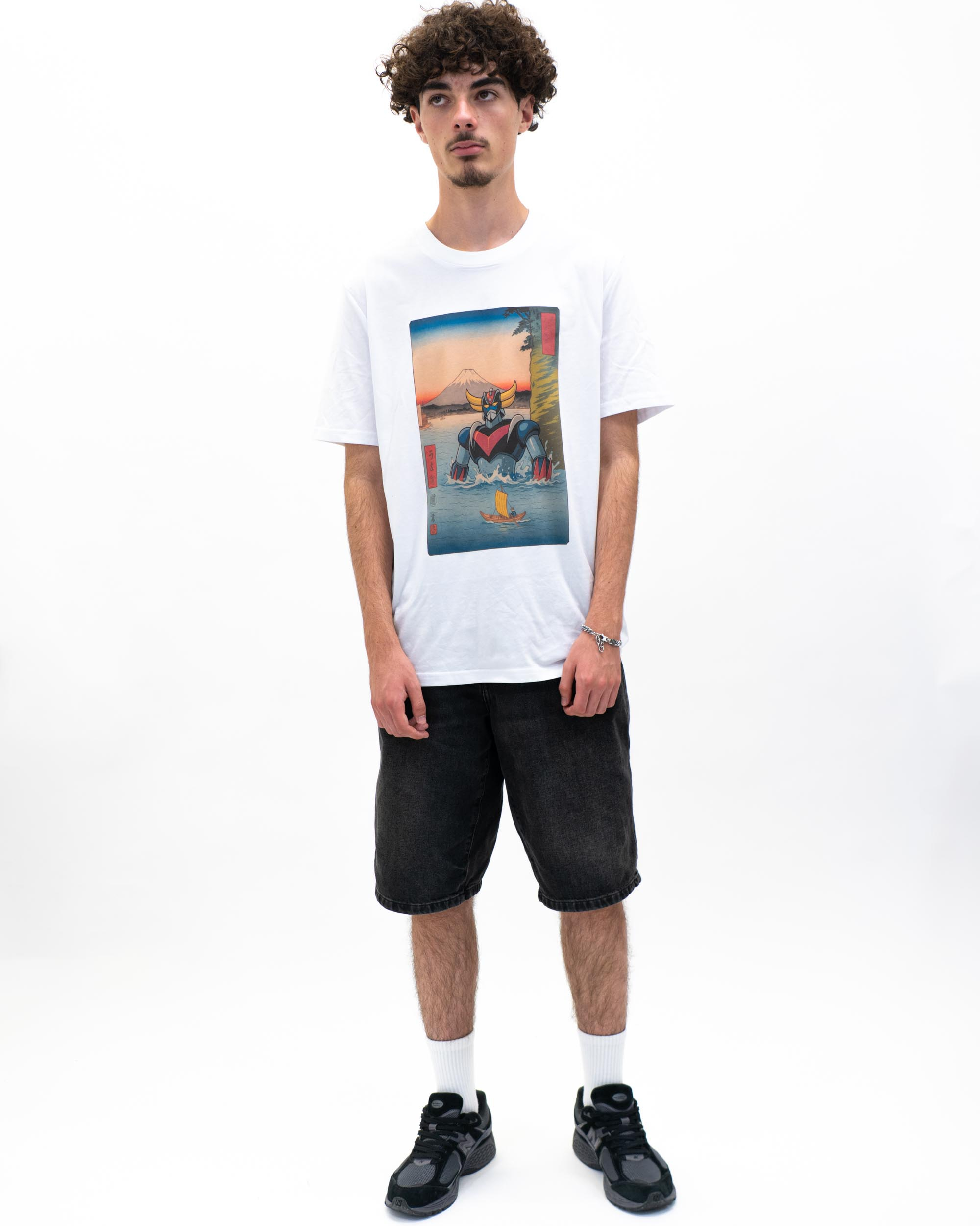 T-shirt Floating Goldo de couleur Blanc