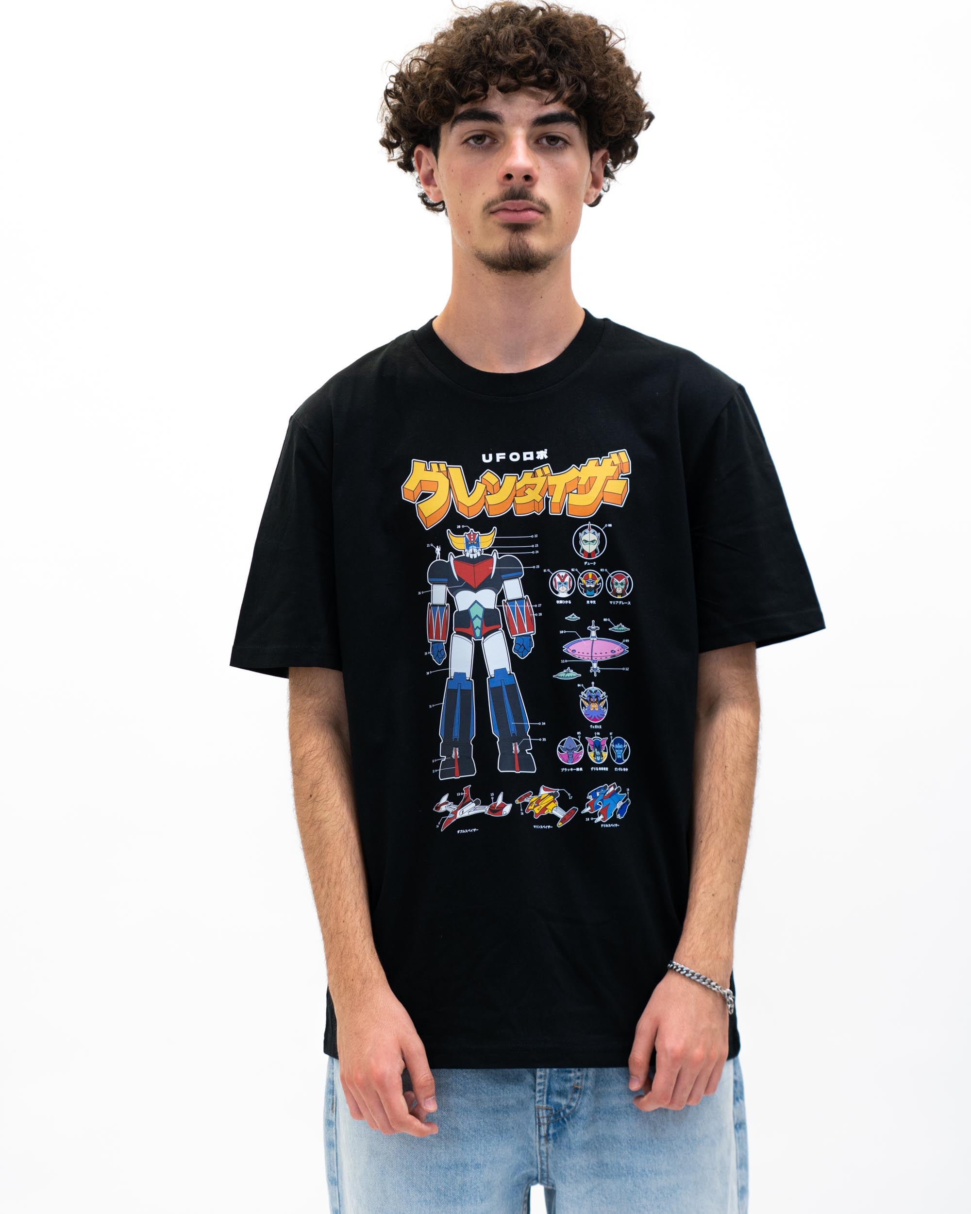 Tshirt Kit UFO Robot de couleur Noir