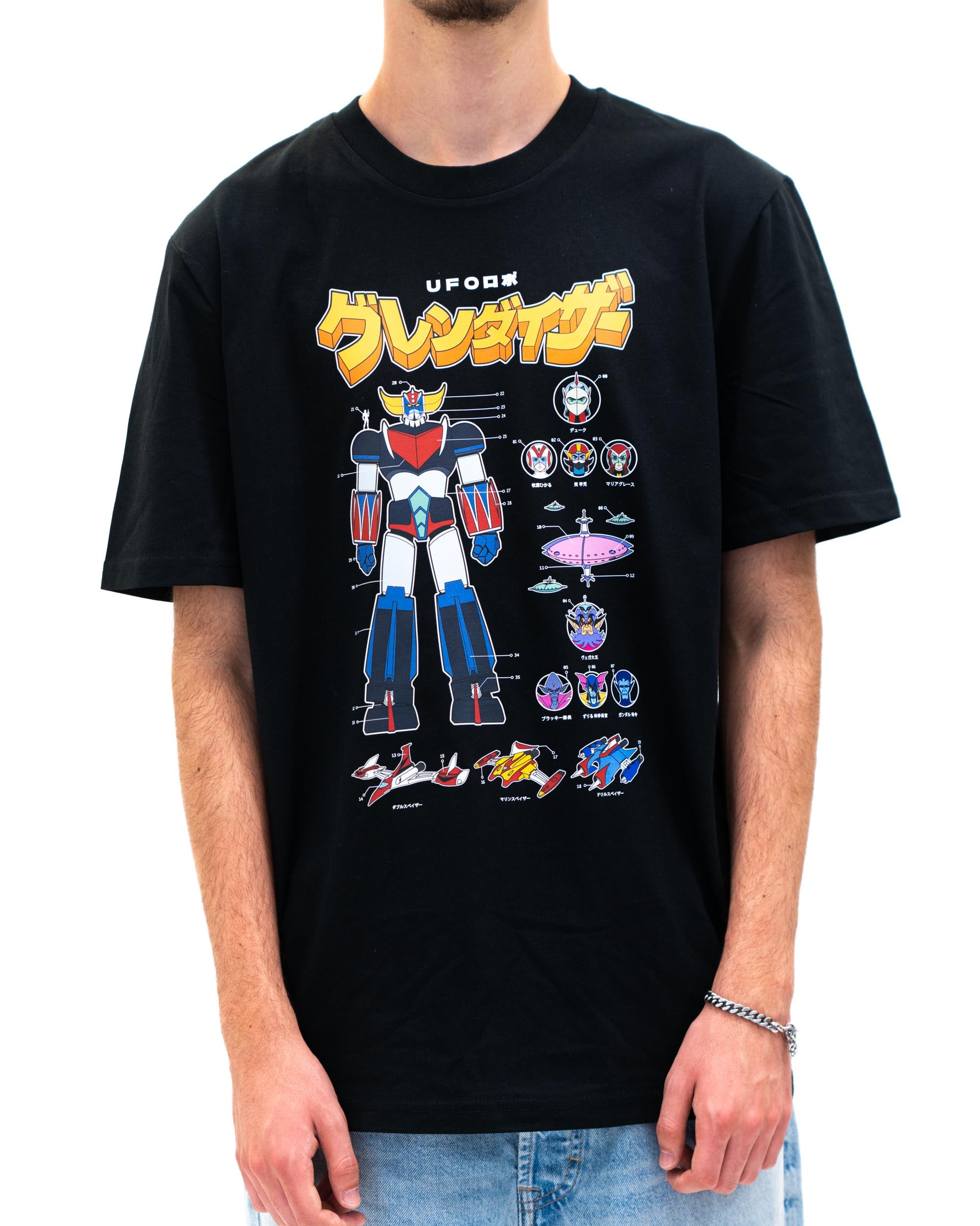 Tshirt Kit UFO Robot de couleur Noir