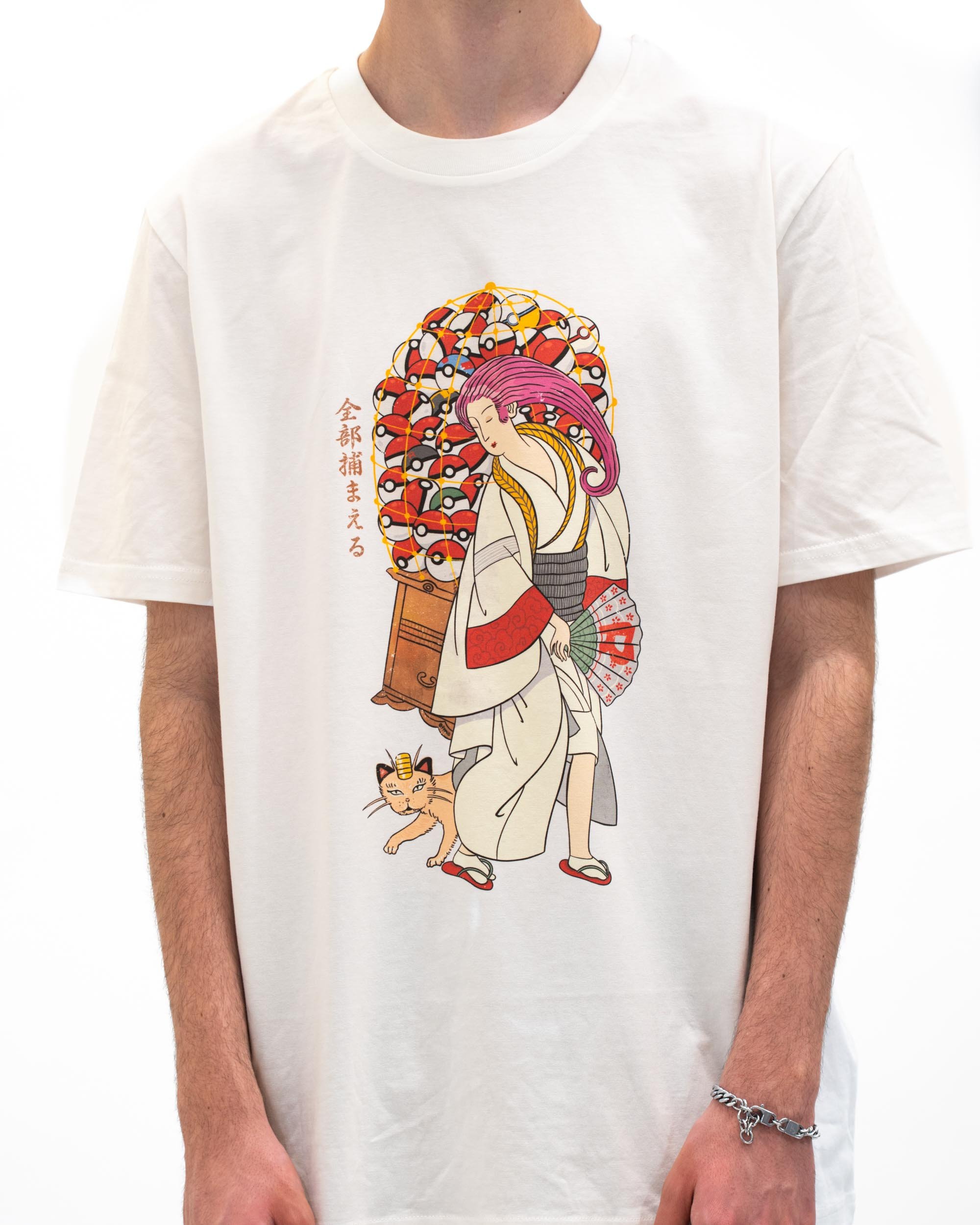 T-shirt Collecteur de Sphères de couleur Blanc cassé par ppmid