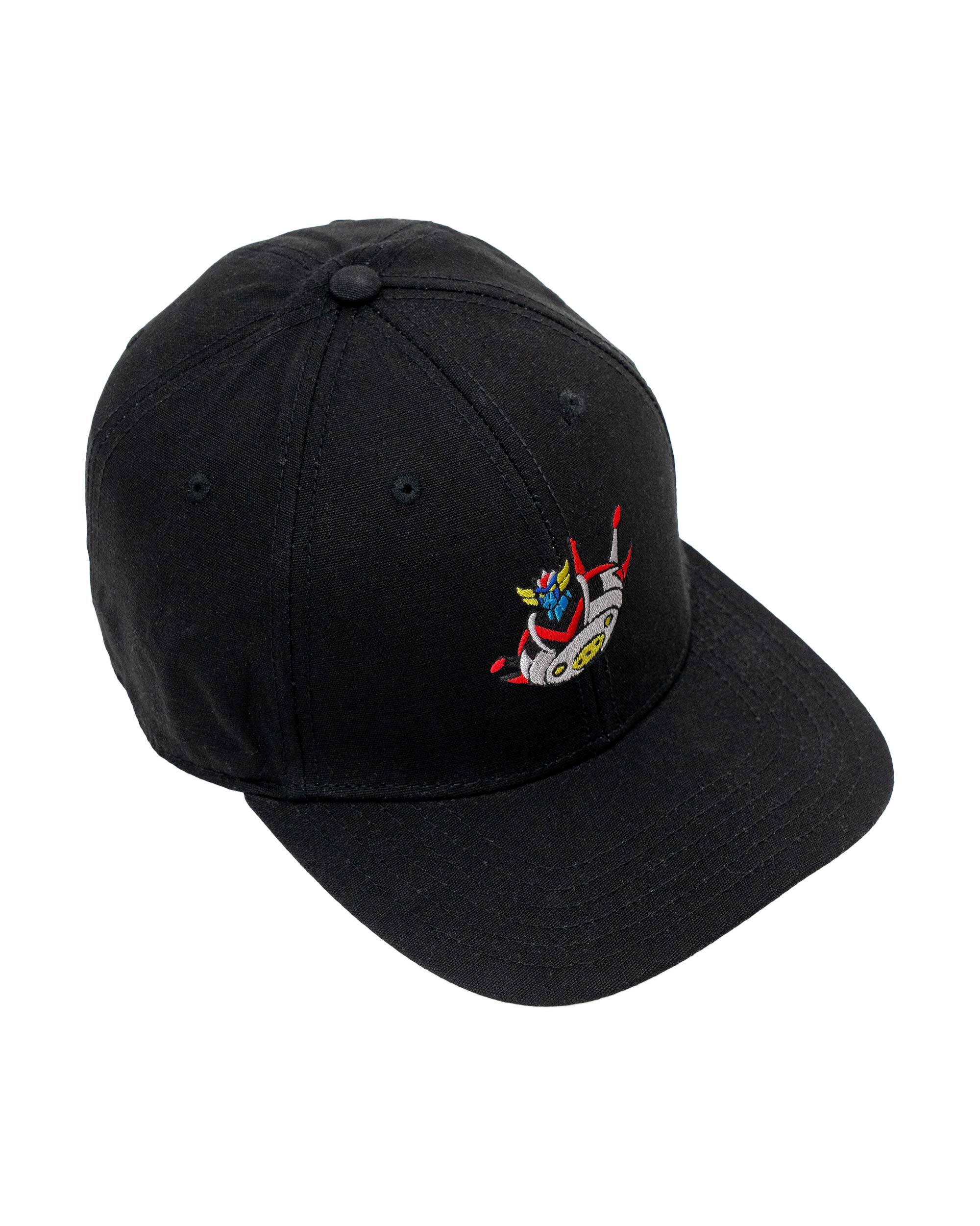 Casquette brodée Soucoupe Goldorak de couleur Noir
