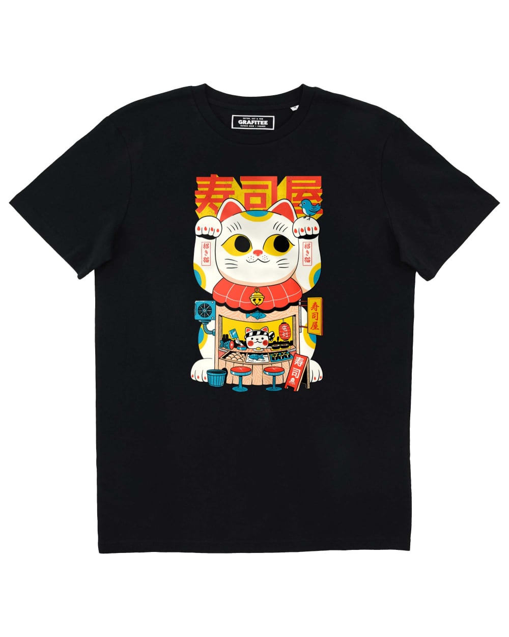 Teeshirt Lucky Sushi Bar Grafitee