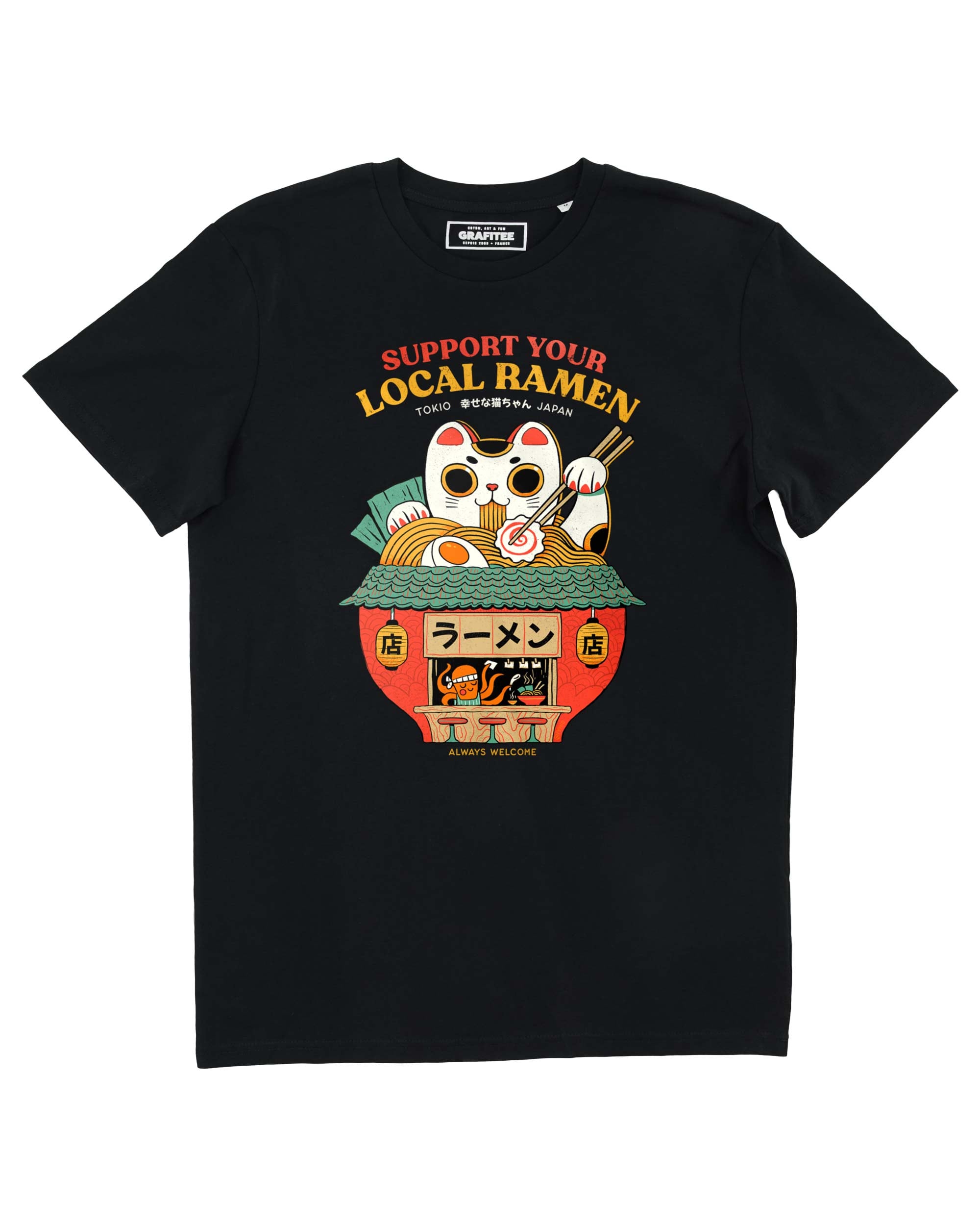 Tee shirt Support Ramen Shop Grafitee