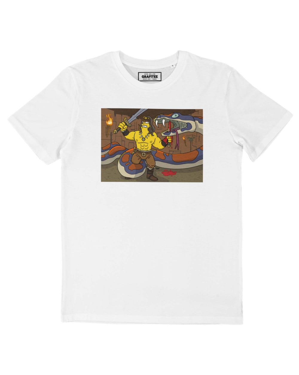 Teeshirt Conan Simpsonized Grafitee