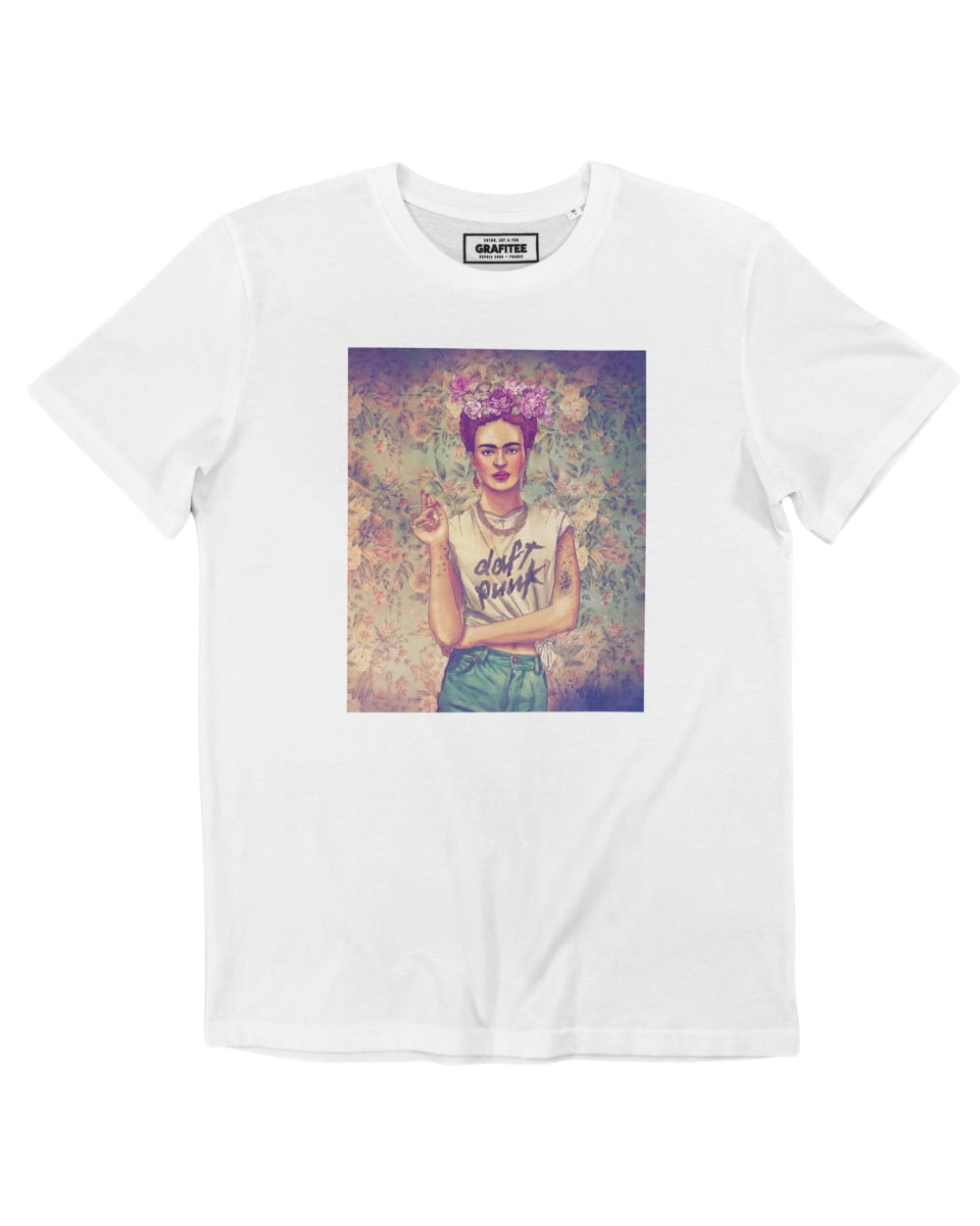 Teeshirt Frida Daft Punk Grafitee