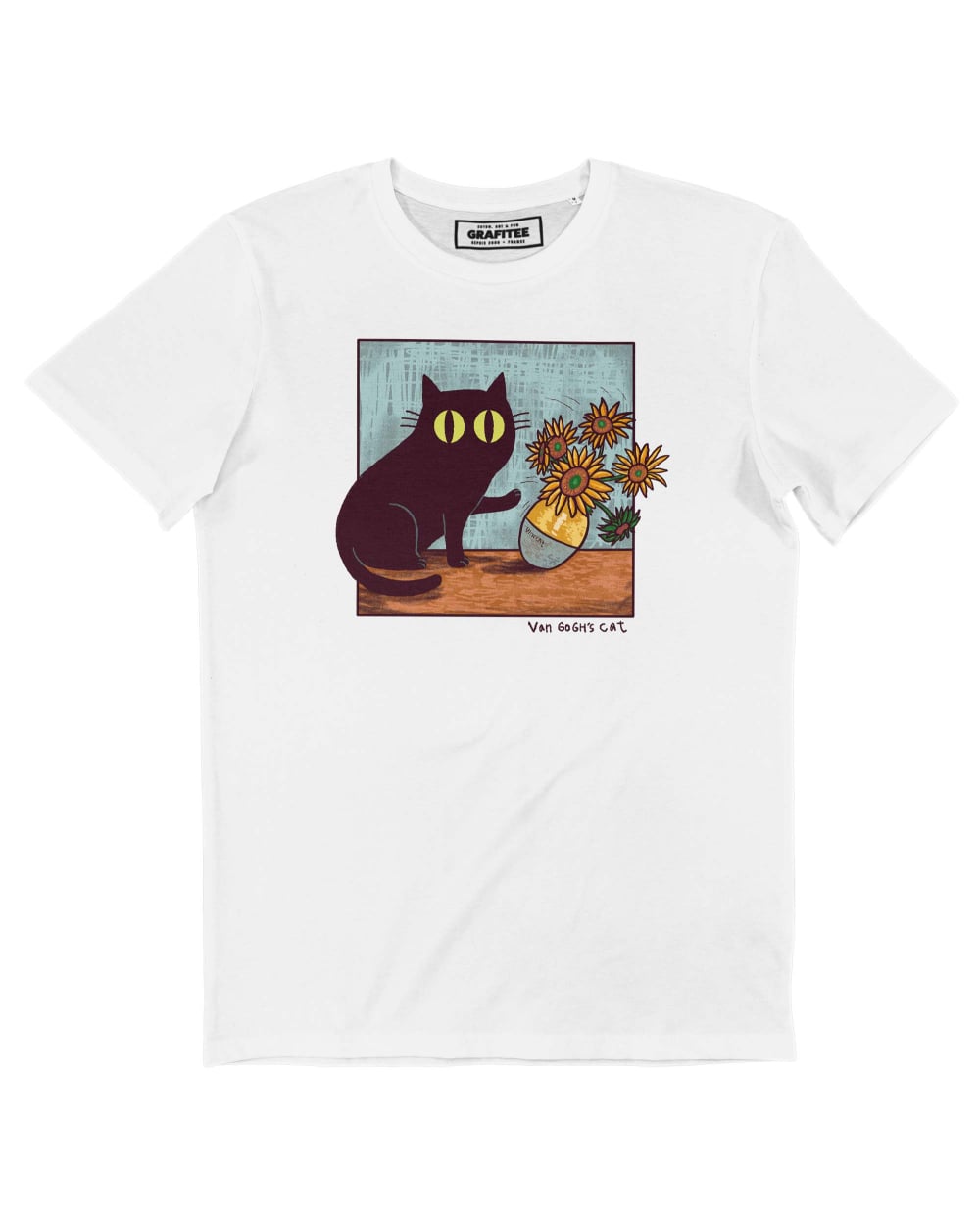 T-shirt Van Gogh Cat Grafitee
