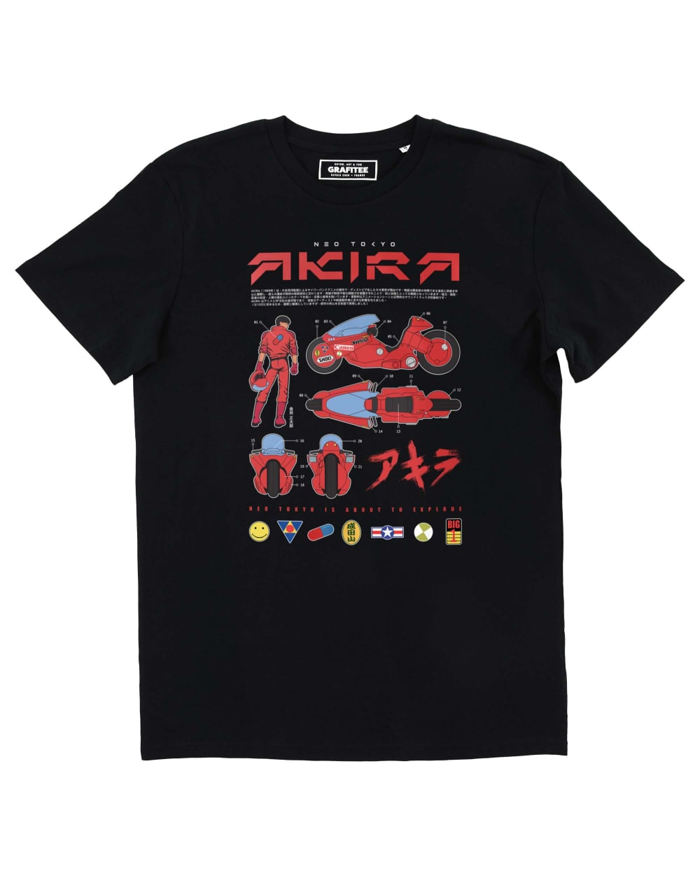 T-shirt Kaneda Dark Grafitee