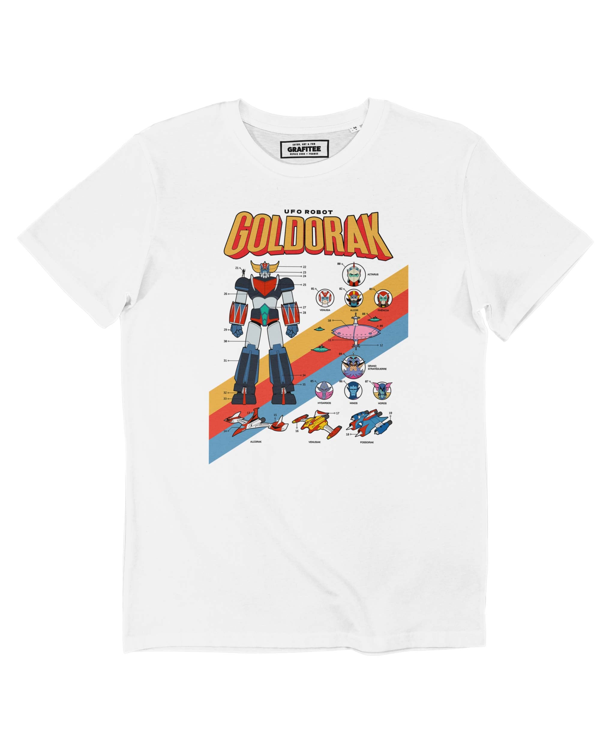 T-shirt Goldorak VHS Rétro Grafitee