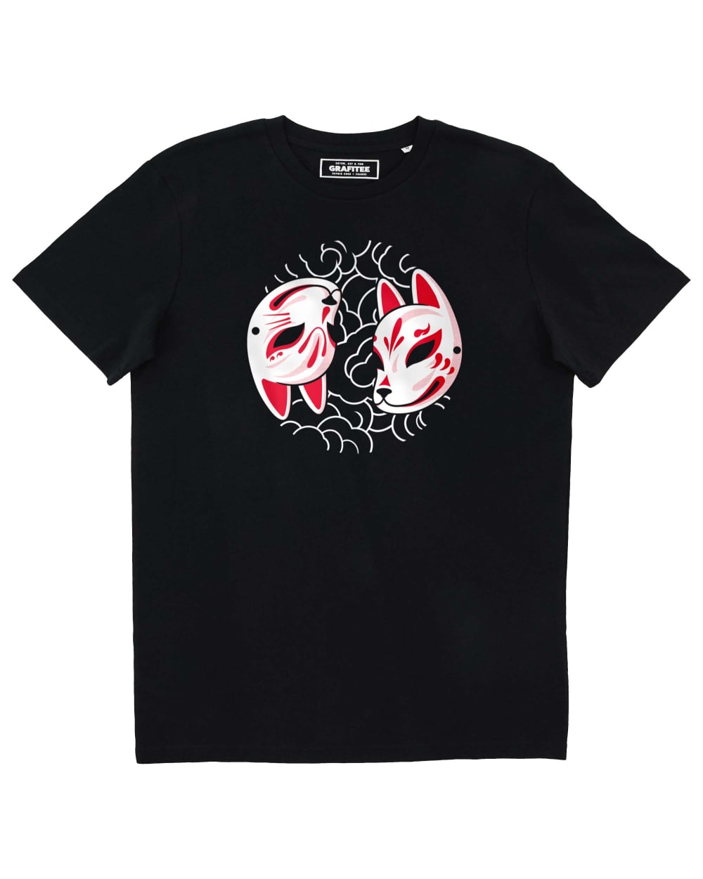 Tee shirt Masque Kitsune Grafitee