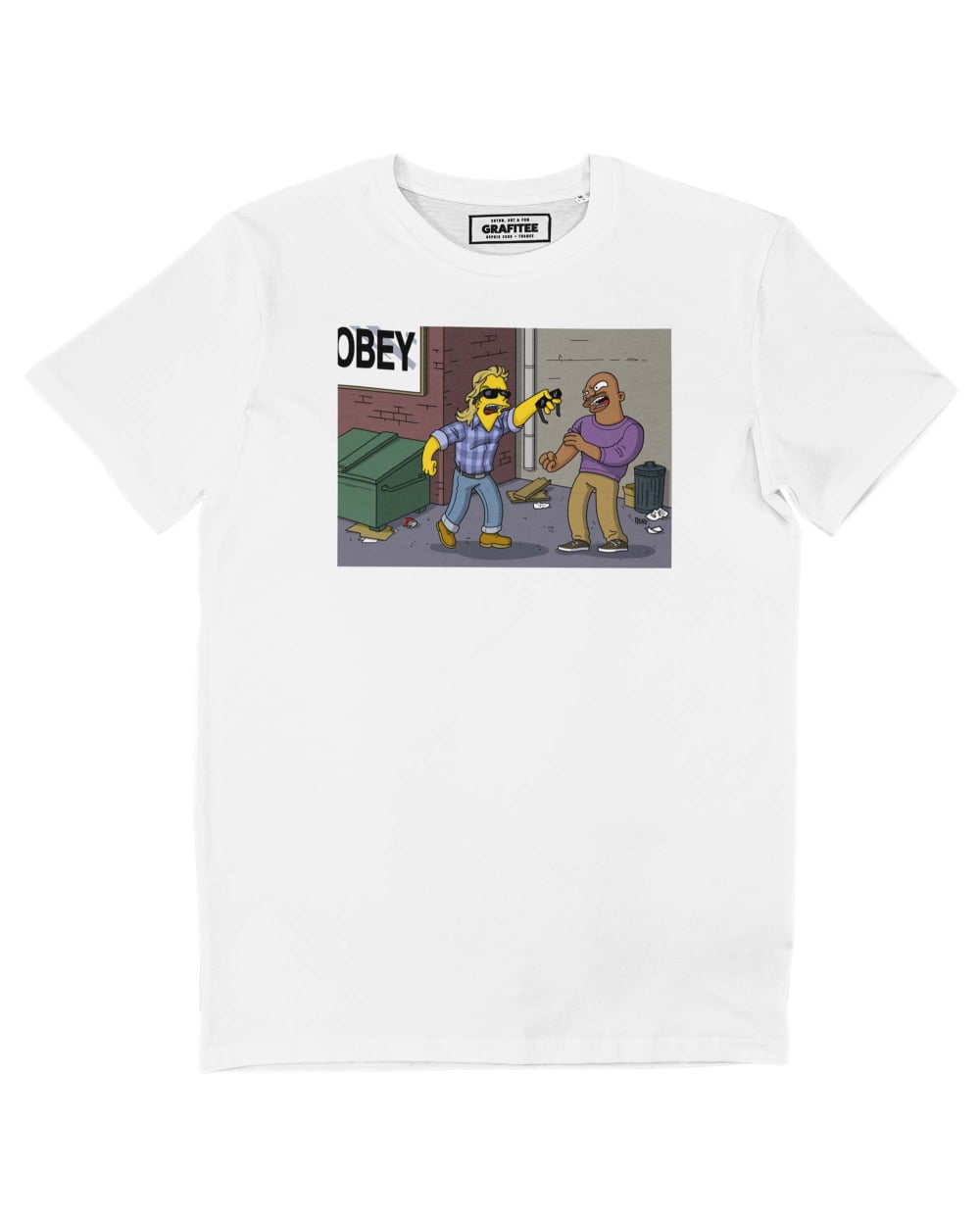 T shirt They Live Simpsonized Grafitee