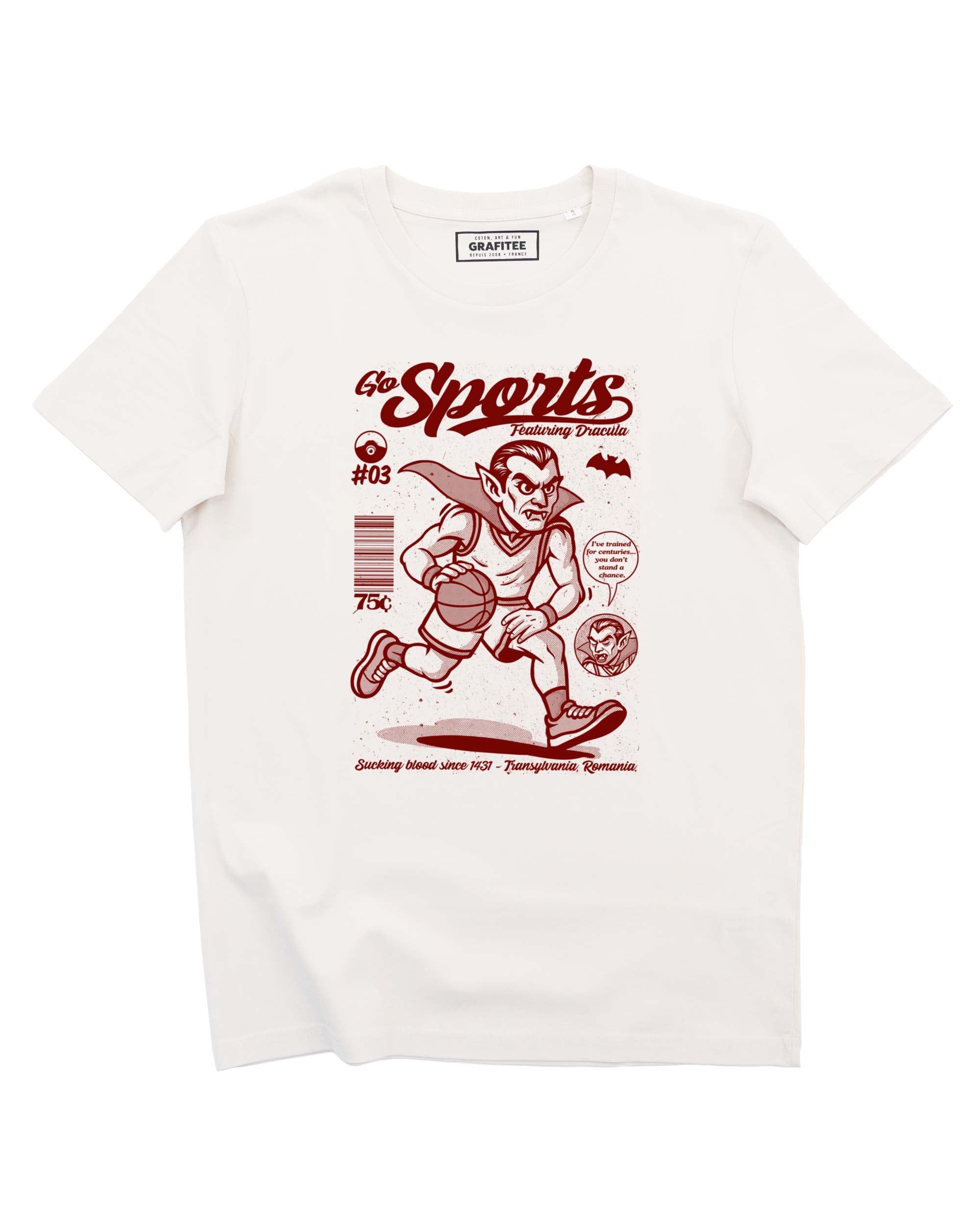 Teeshirt Dracula Go Sports Grafitee