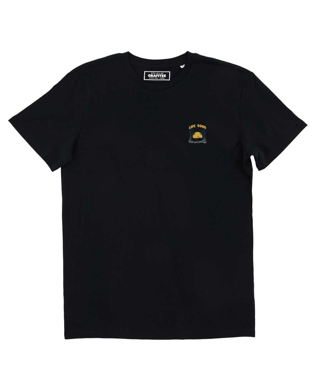 Teeshirt Life is Good Sunset (Brodé) Grafitee