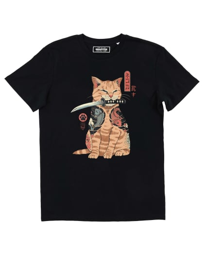 T-shirt Katana le Chat Vengeur Grafitee