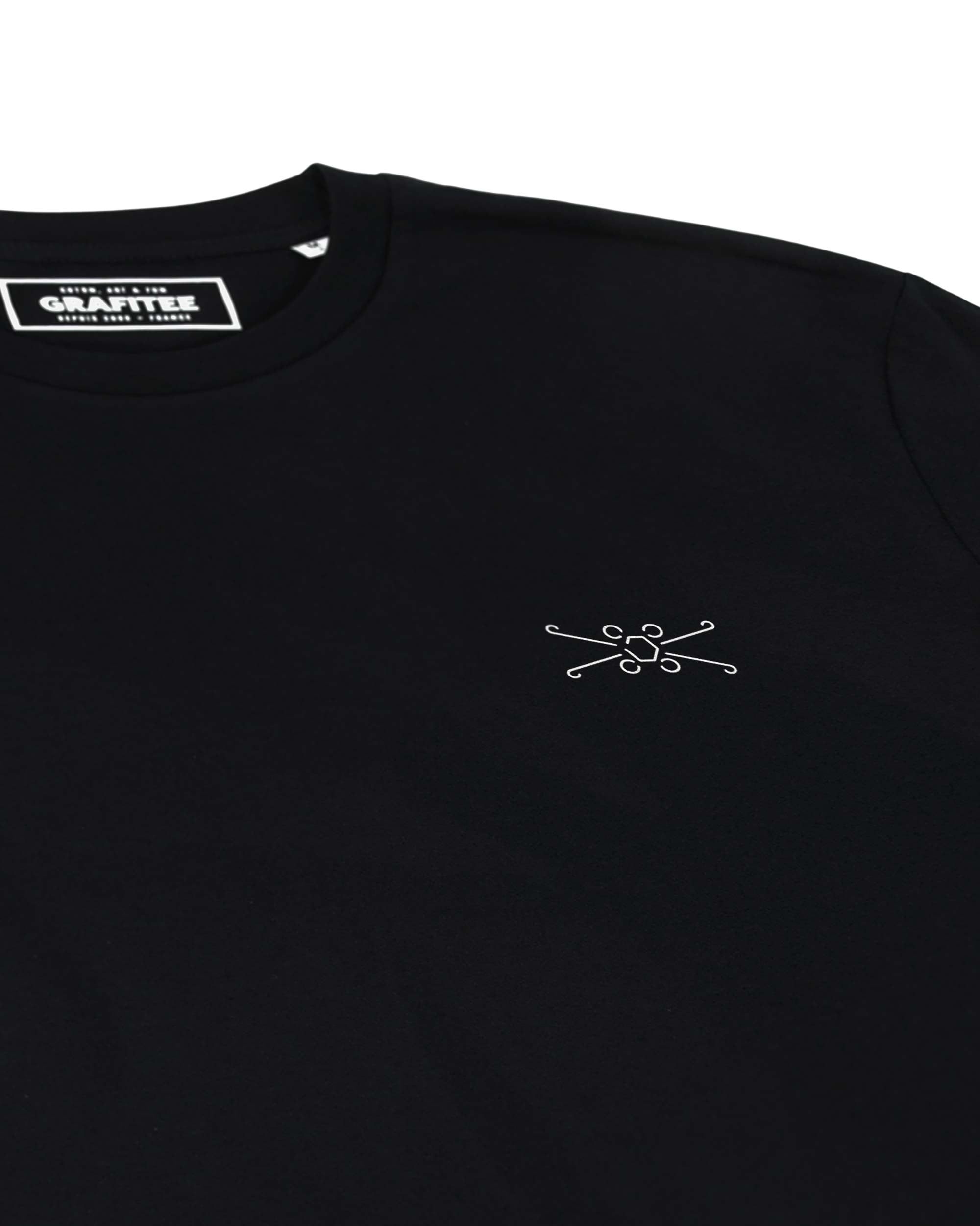 Tshirt Rebellion (Brodé) de couleur Noir