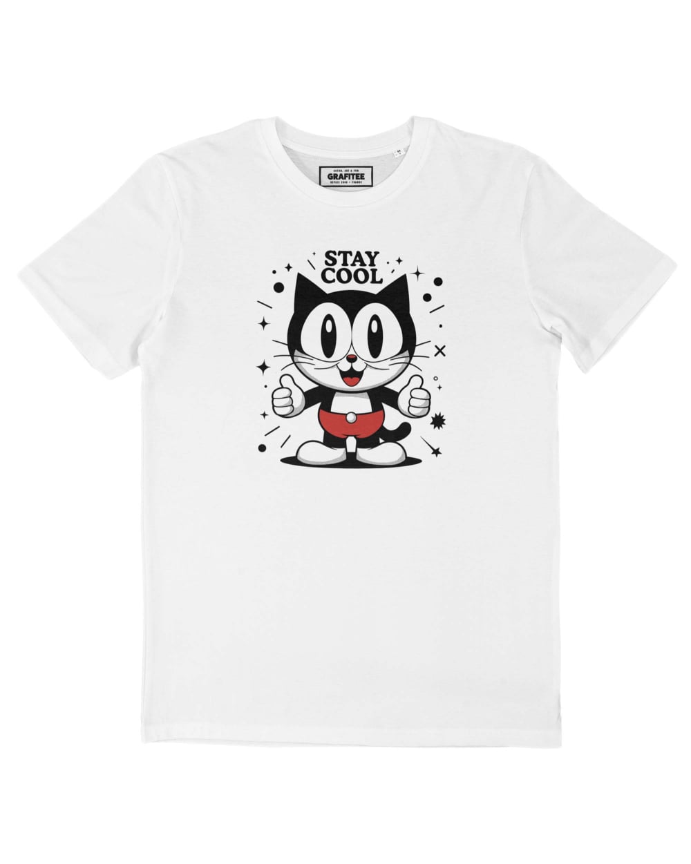Teeshirt Stay Cool Felix Cat Grafitee