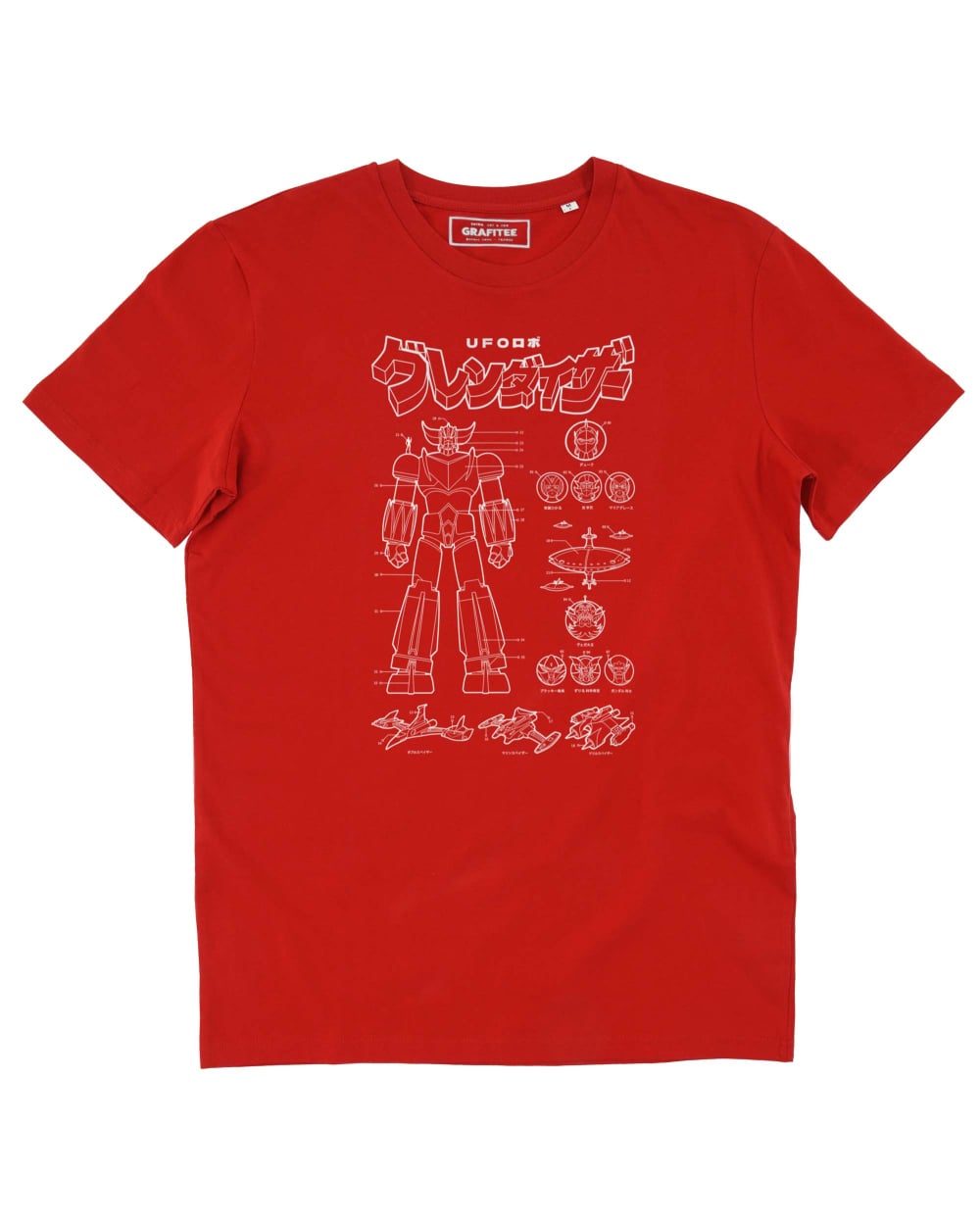 T-shirt UFO Robot Kit Outline Grafitee