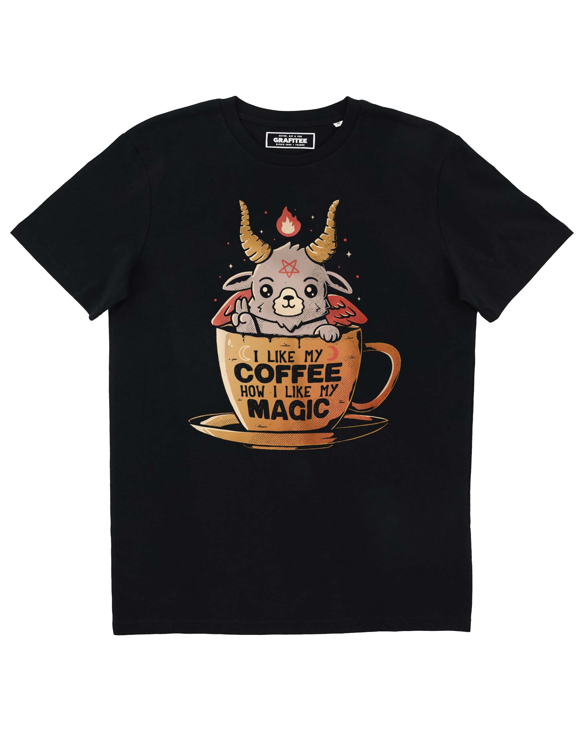 Tee shirt I Like My Coffee Grafitee