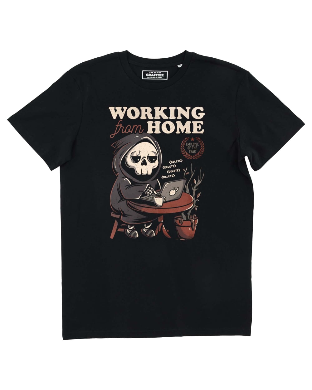 Tshirt Working From Home Grafitee