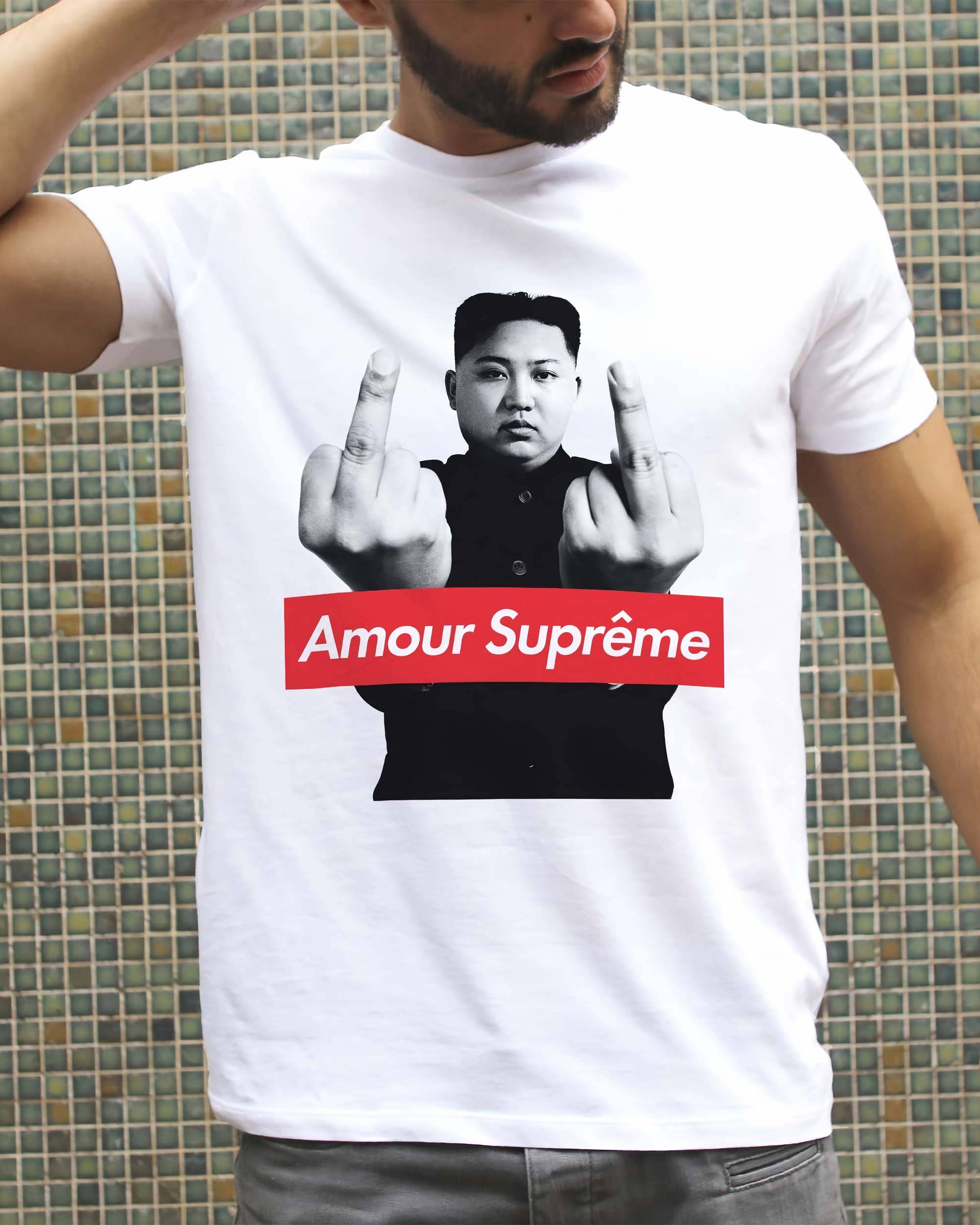 T-shirt Amour Supreme (En Promo) de couleur Blanc