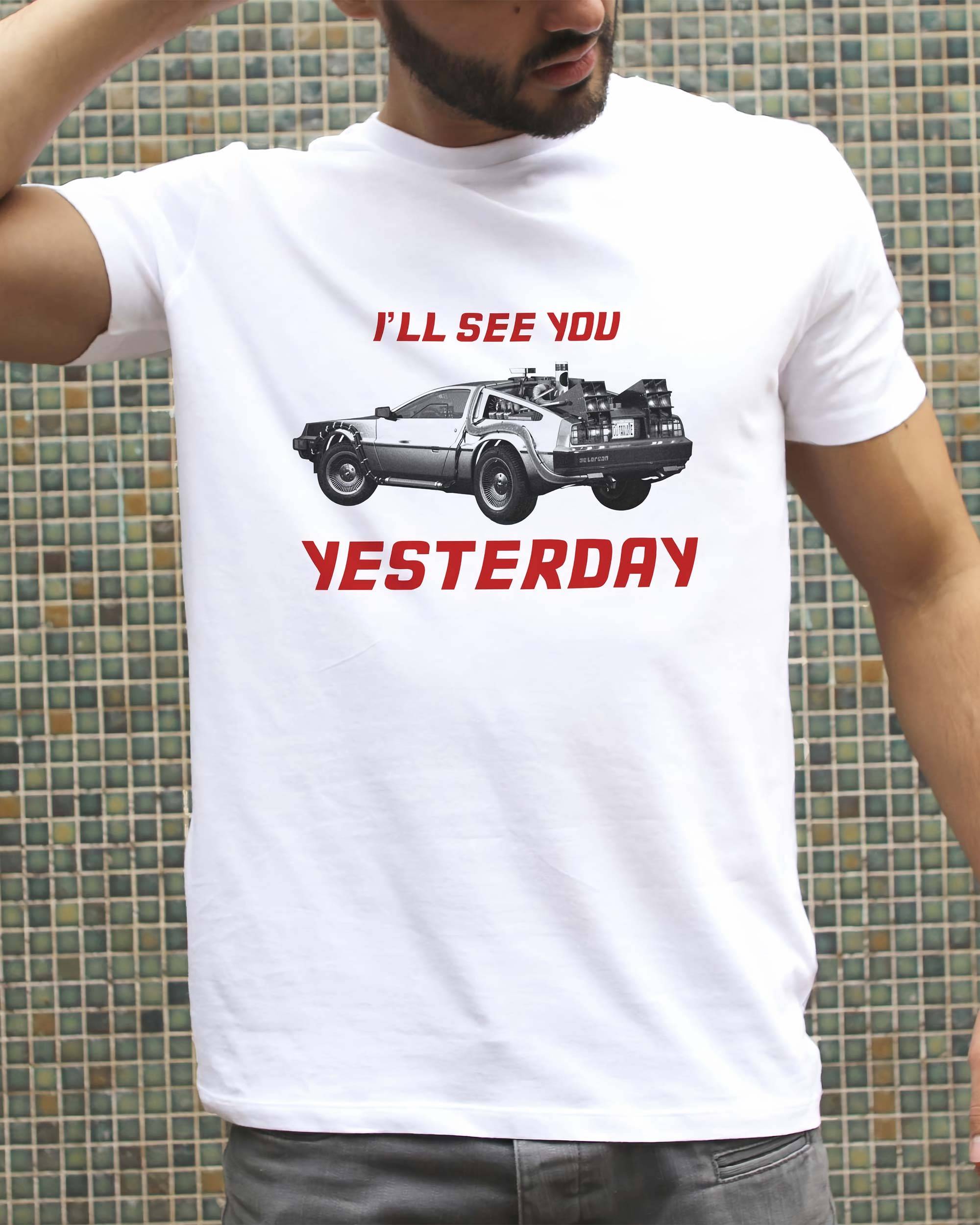 T-shirt See You Yesterday (En Promo) de couleur Blanc