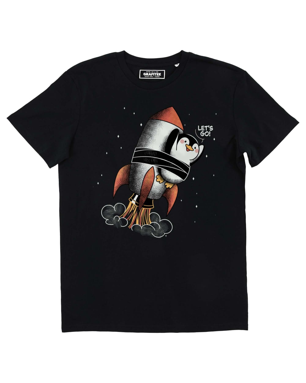 T-shirt High Speed Pinguin Let's Go Grafitee
