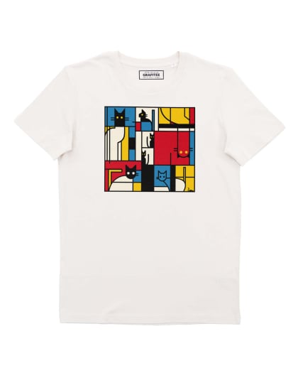 Teeshirt The Mondrian Cats Grafitee