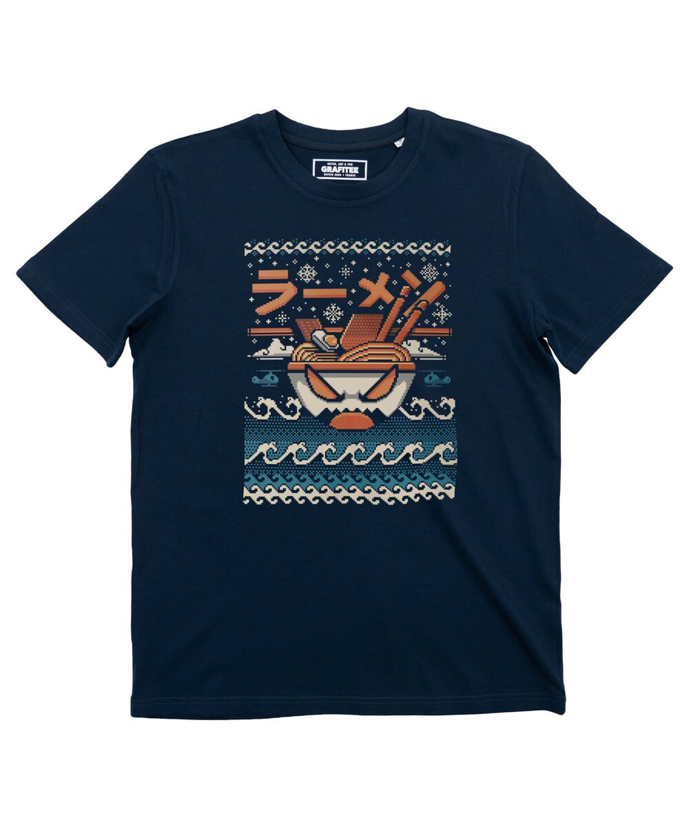 T-shirt Christmas Great Ramen Off Kanagawa (En Promo) Grafitee