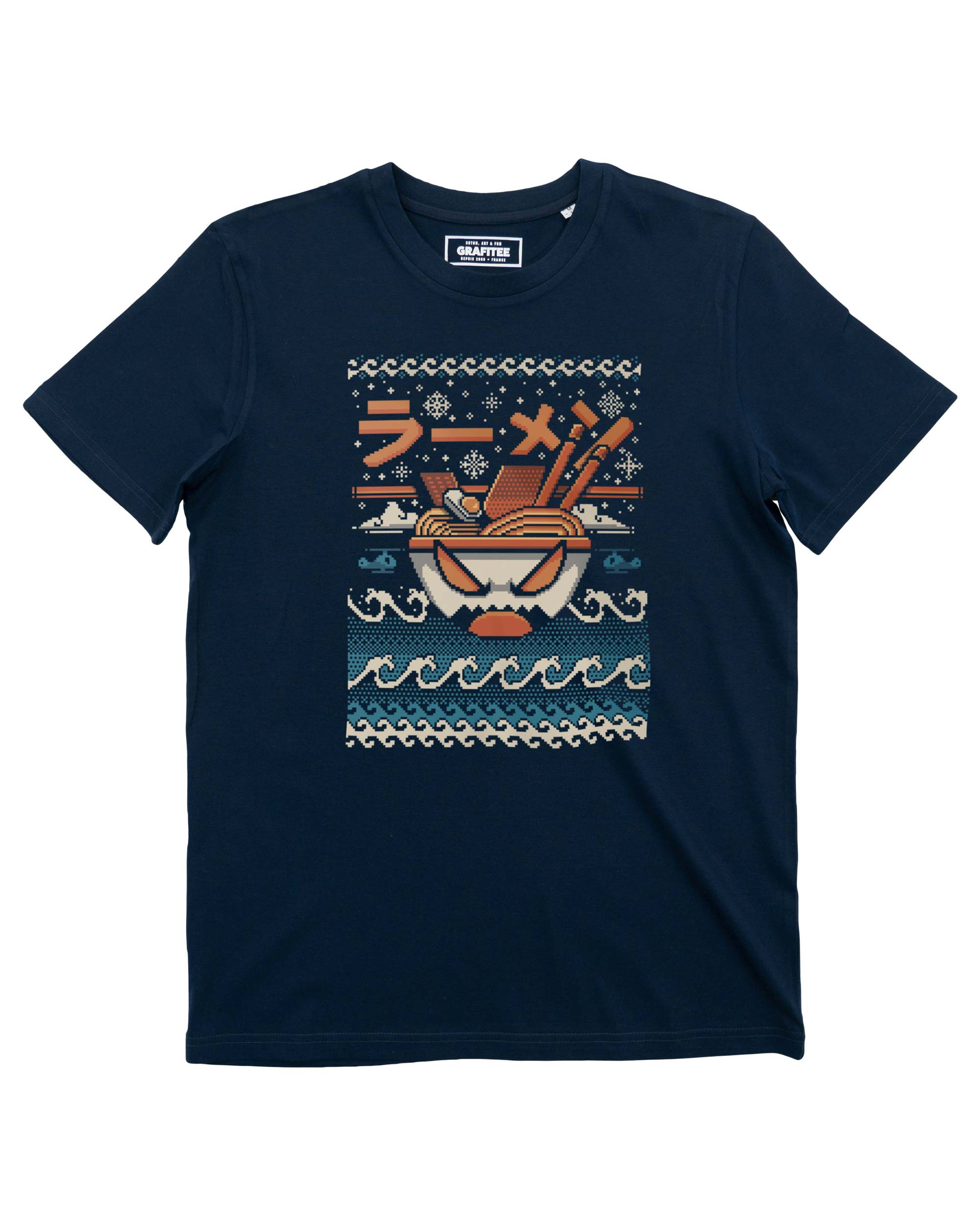 T-shirt Christmas Great Ramen Off Kanagawa (En Promo) Grafitee