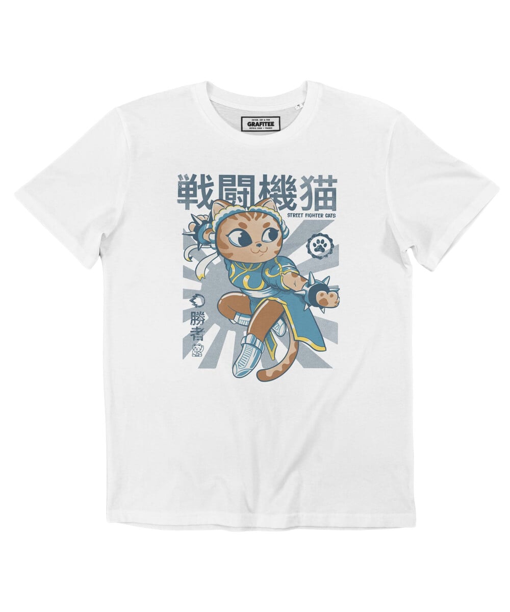 T-shirt Chun-Li Chat (En Promo) Grafitee