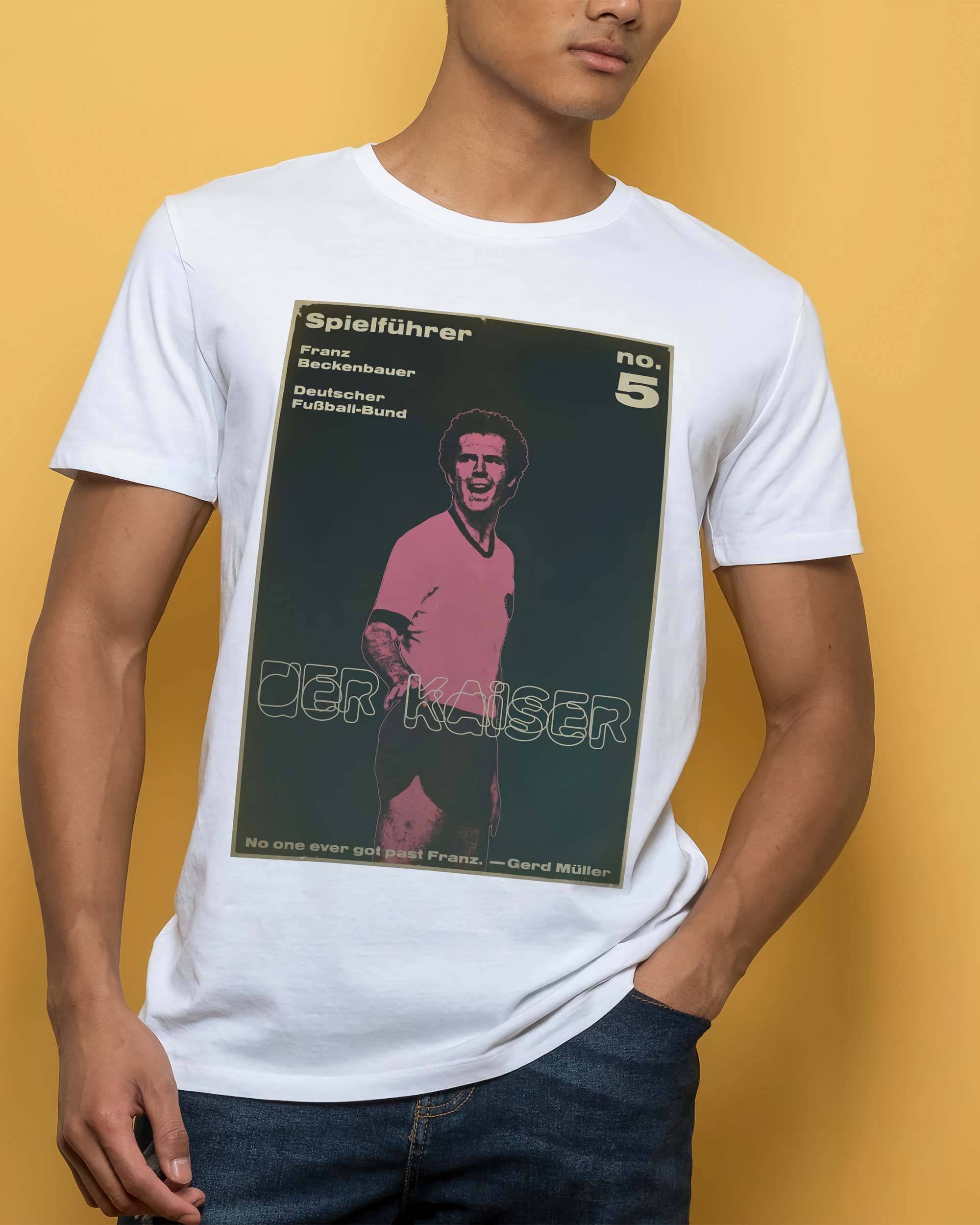 T-shirt Der Kaiser (En Promo) de couleur Blanc