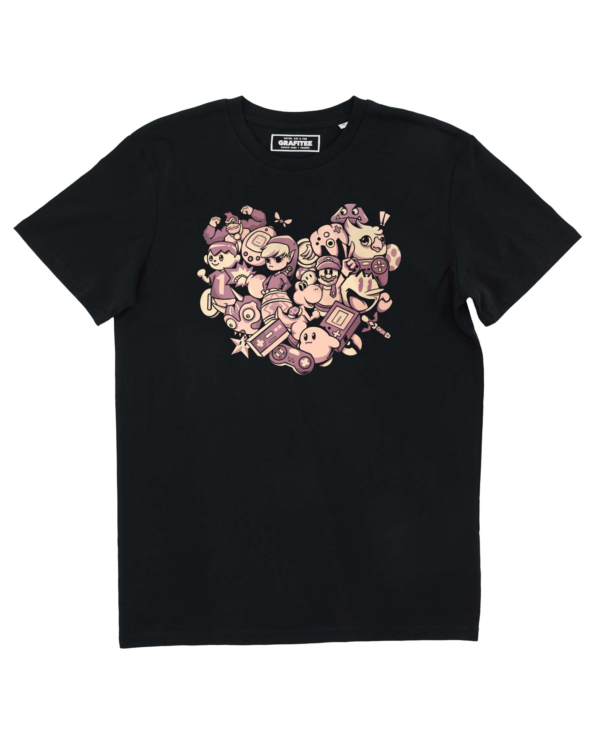 Teeshirt I Love Games Grafitee