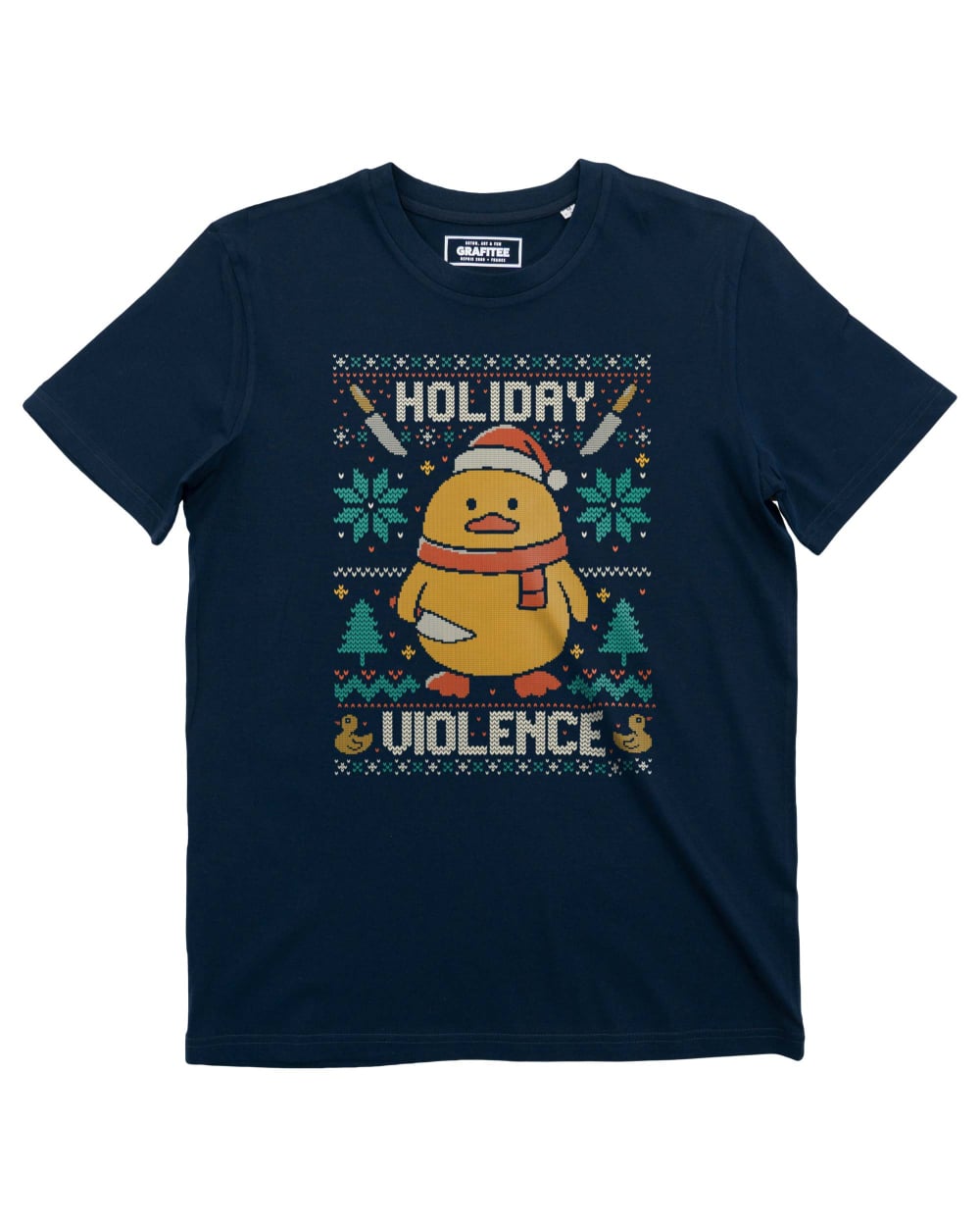 Tshirt Holiday Violence Funny Xmas Grafitee