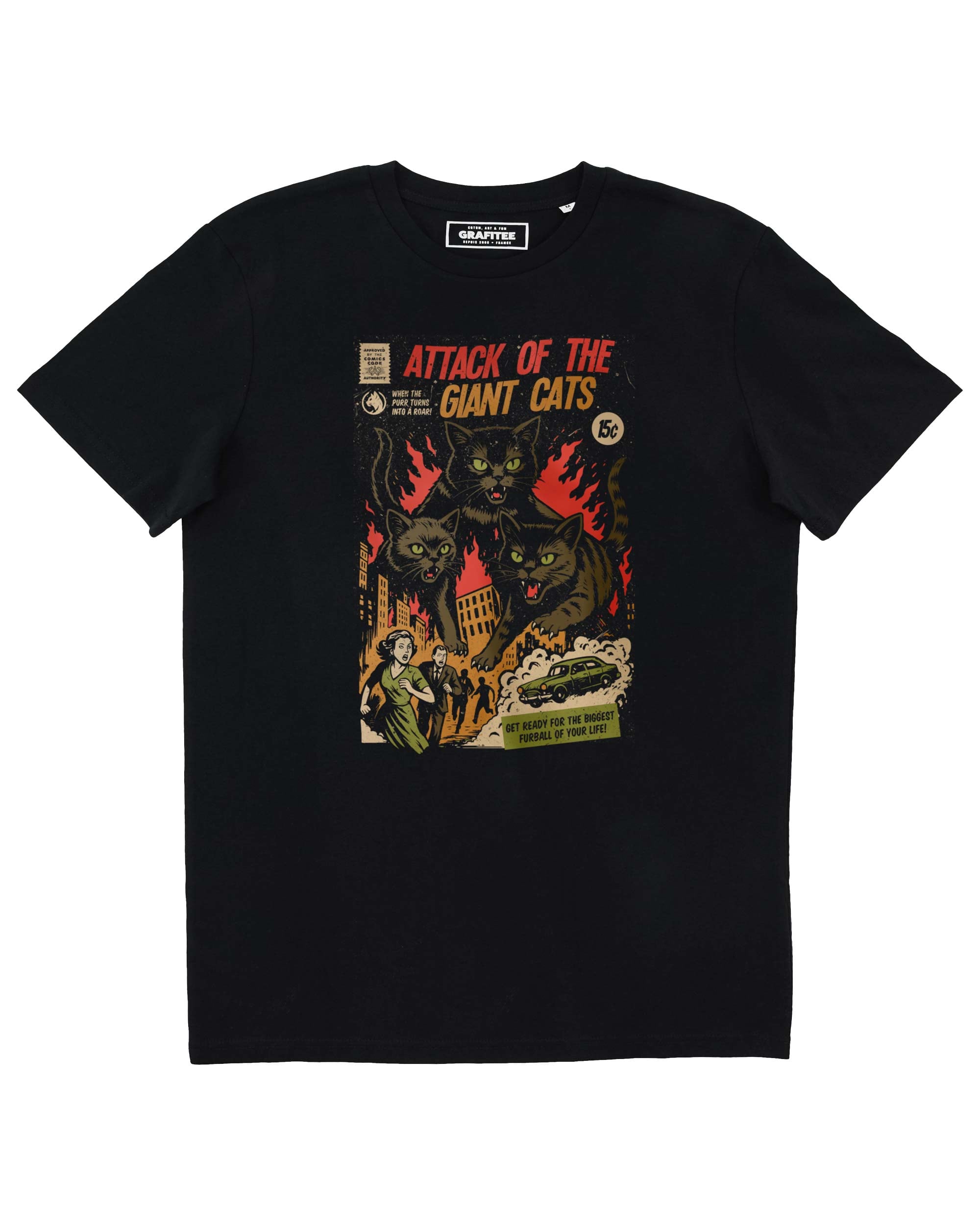 Teeshirt Attack of The Giant Cats (En Promo) Grafitee