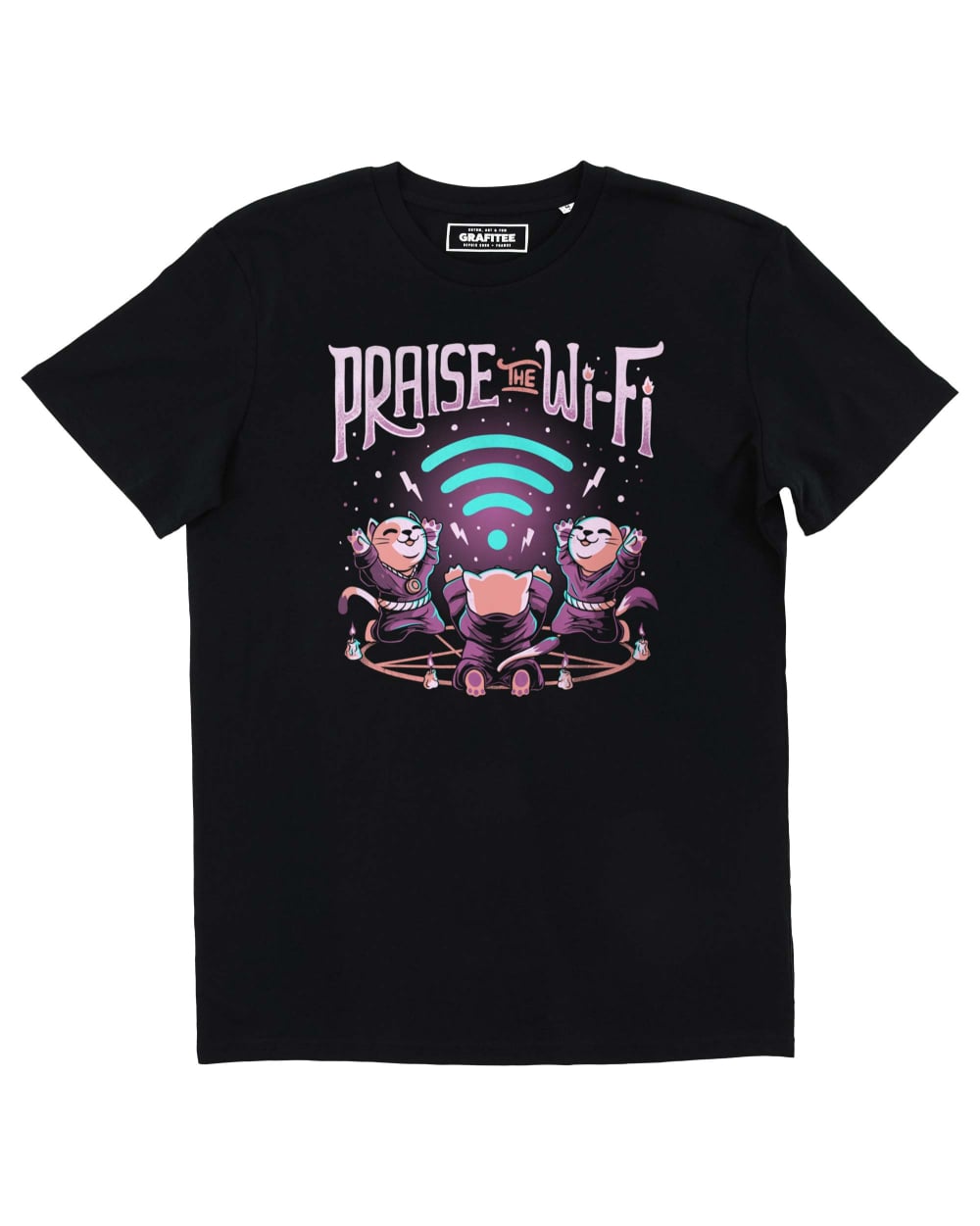 Tee shirt Praise The Wi-Fi Grafitee