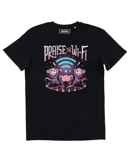 Tee shirt Praise The Wi-Fi Grafitee