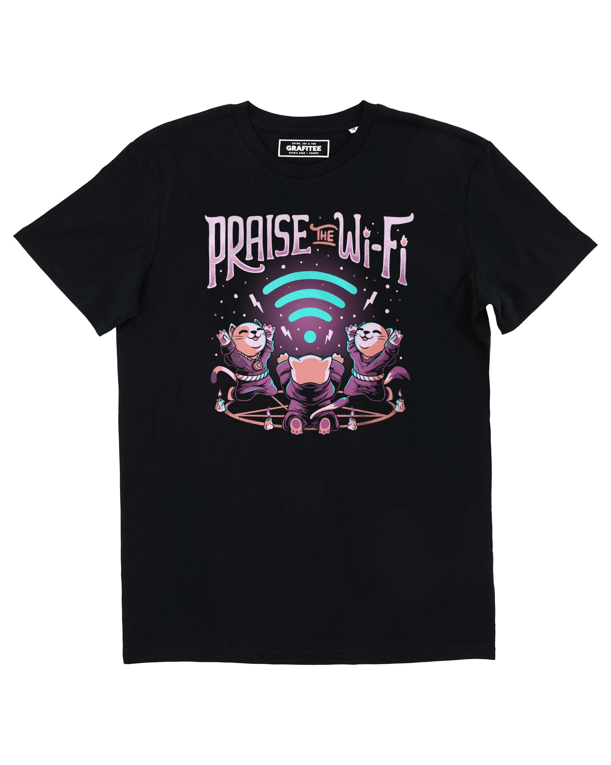 Tee shirt Praise The Wi-Fi Grafitee