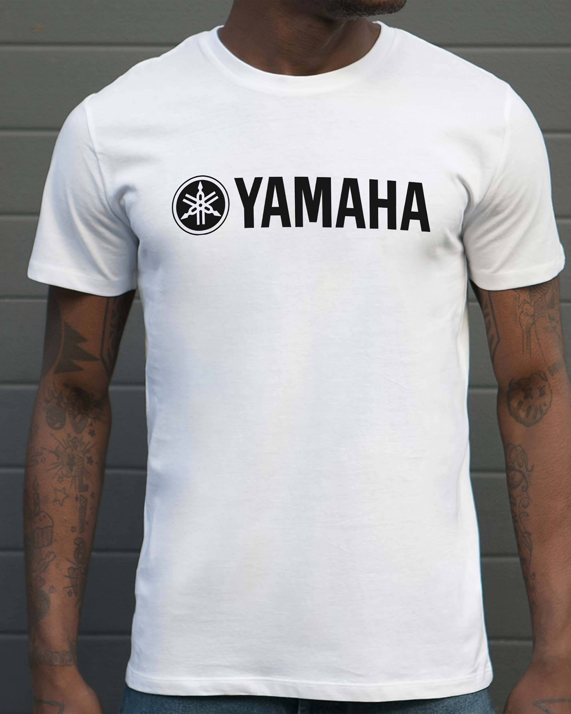 T-shirt Yamaha (En Promo) de couleur Blanc