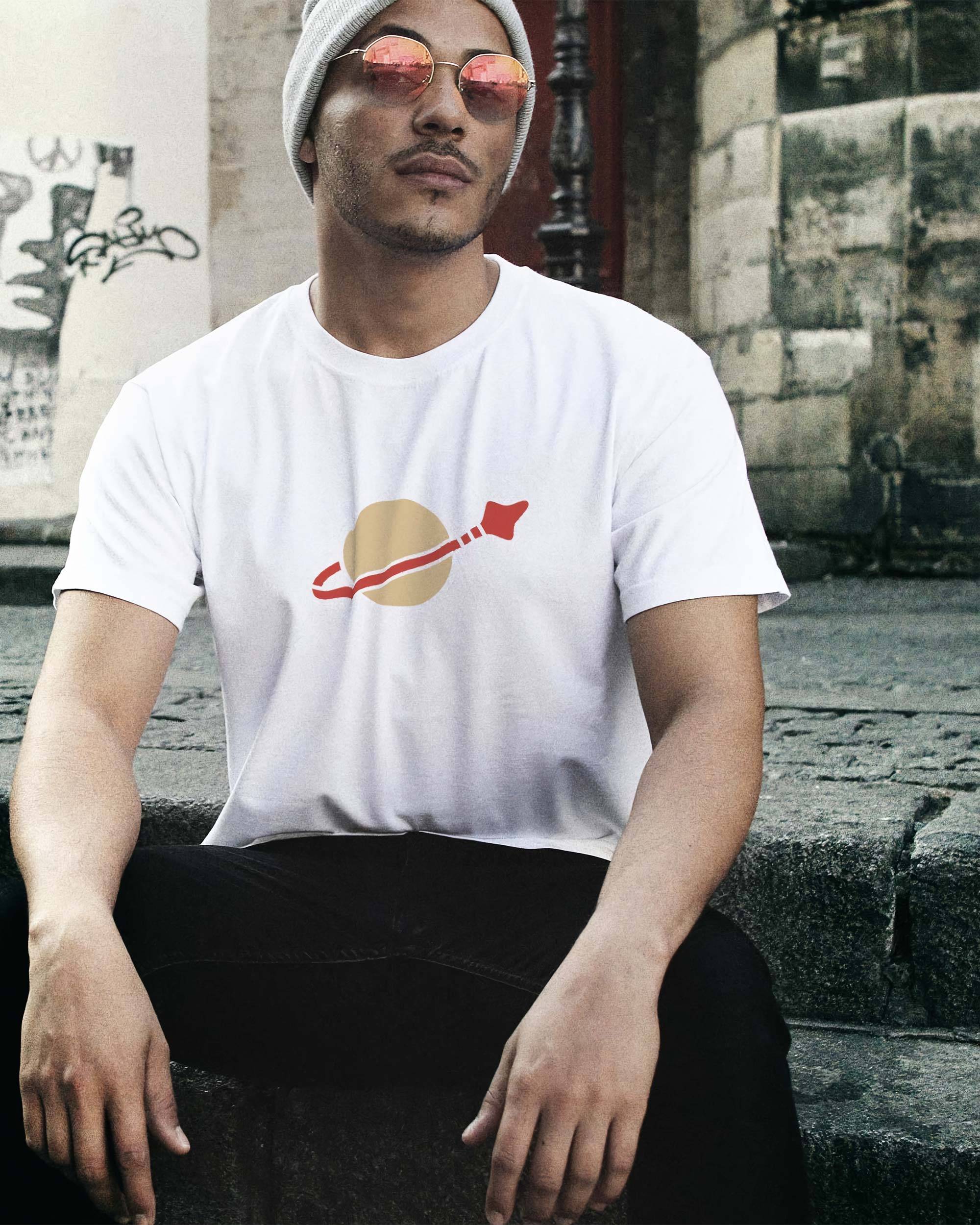 T-shirt Lego Space (En Promo) de couleur Blanc