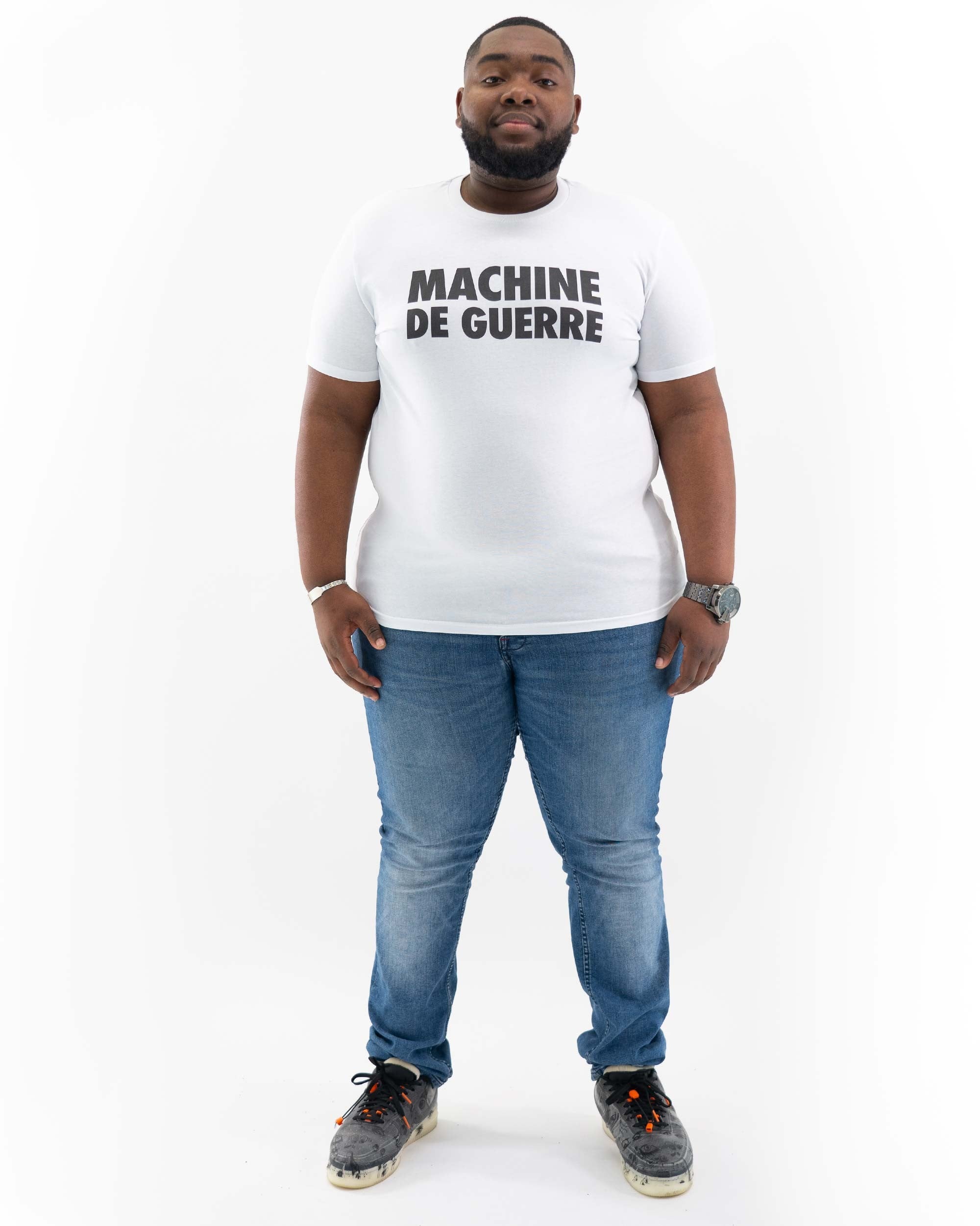 T-shirt Machine De Guerre (En Promo) de couleur Blanc